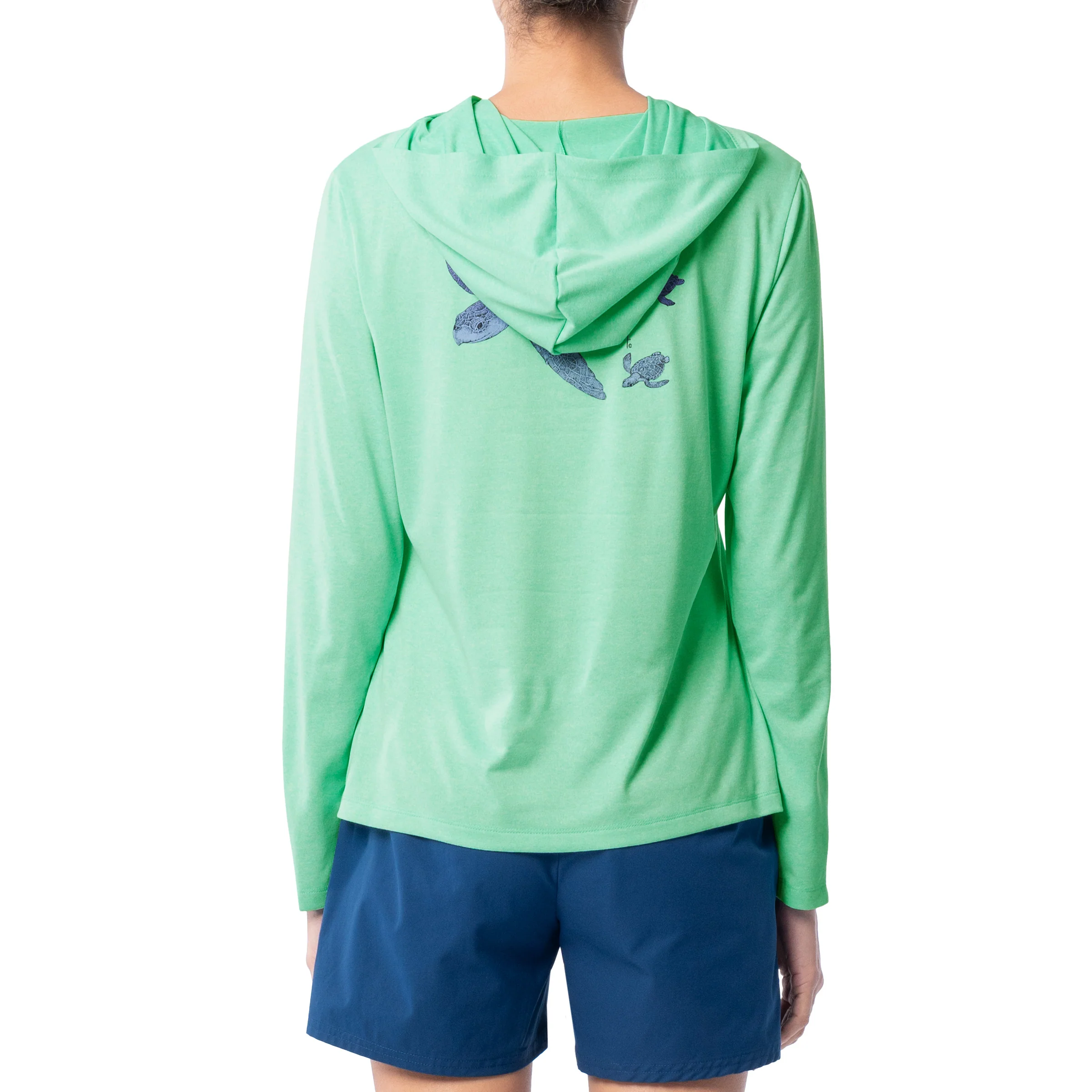 Women's Turtle Stipple Performance Hoodie - Image 4