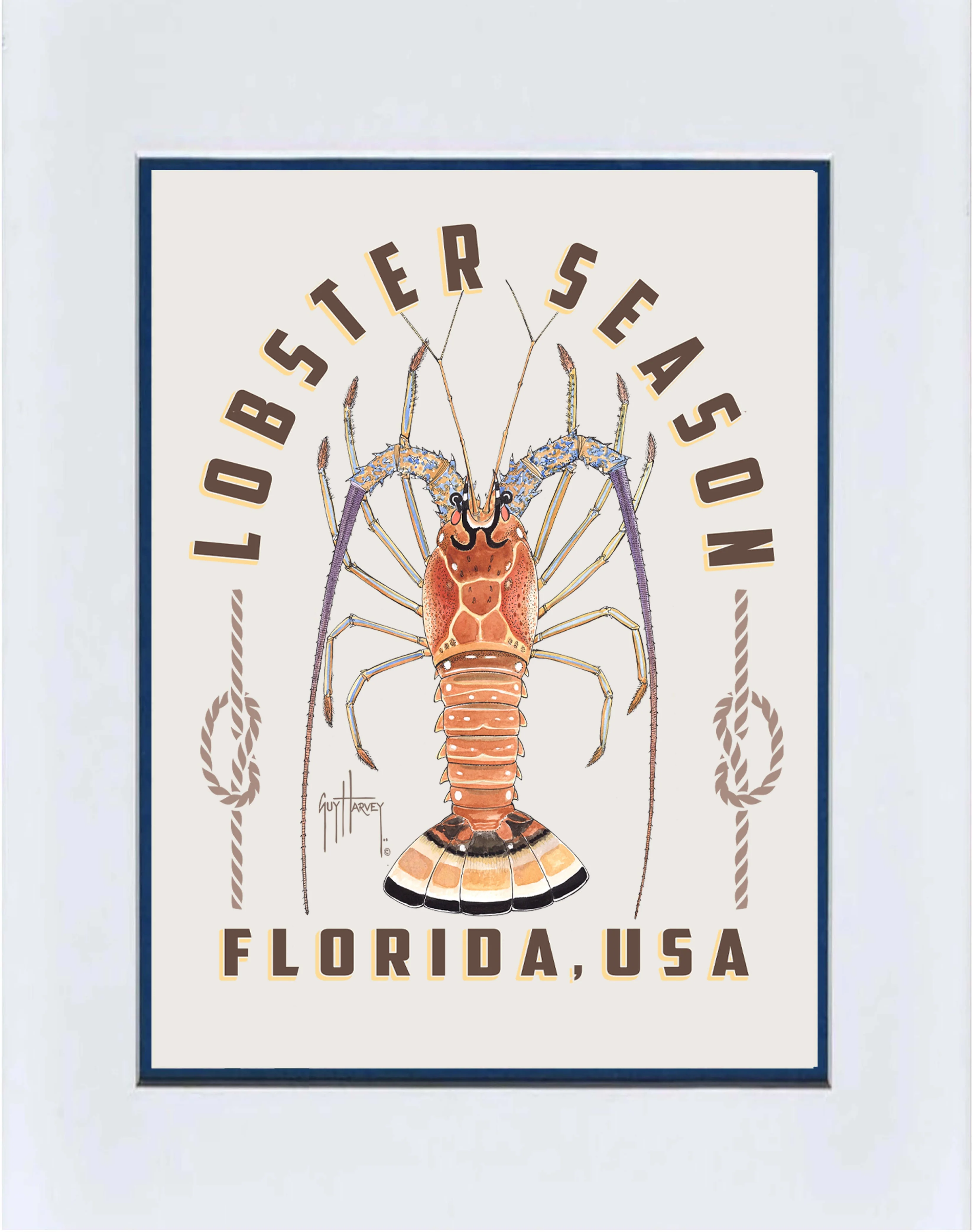 "Lobster Season FL" Mini Print - Image 2