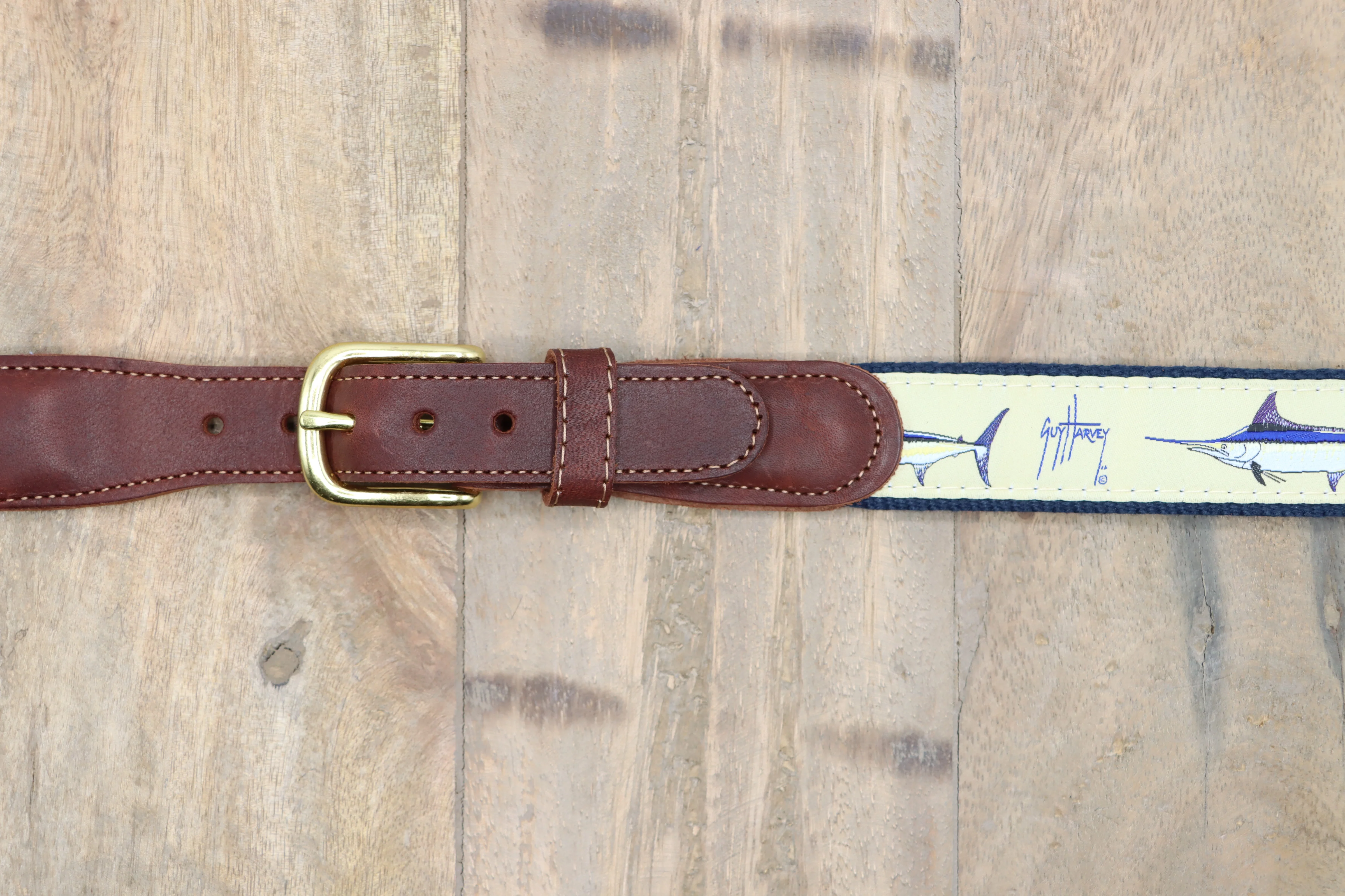 Men's Grand Slam Leather Tab Belt - Image 4