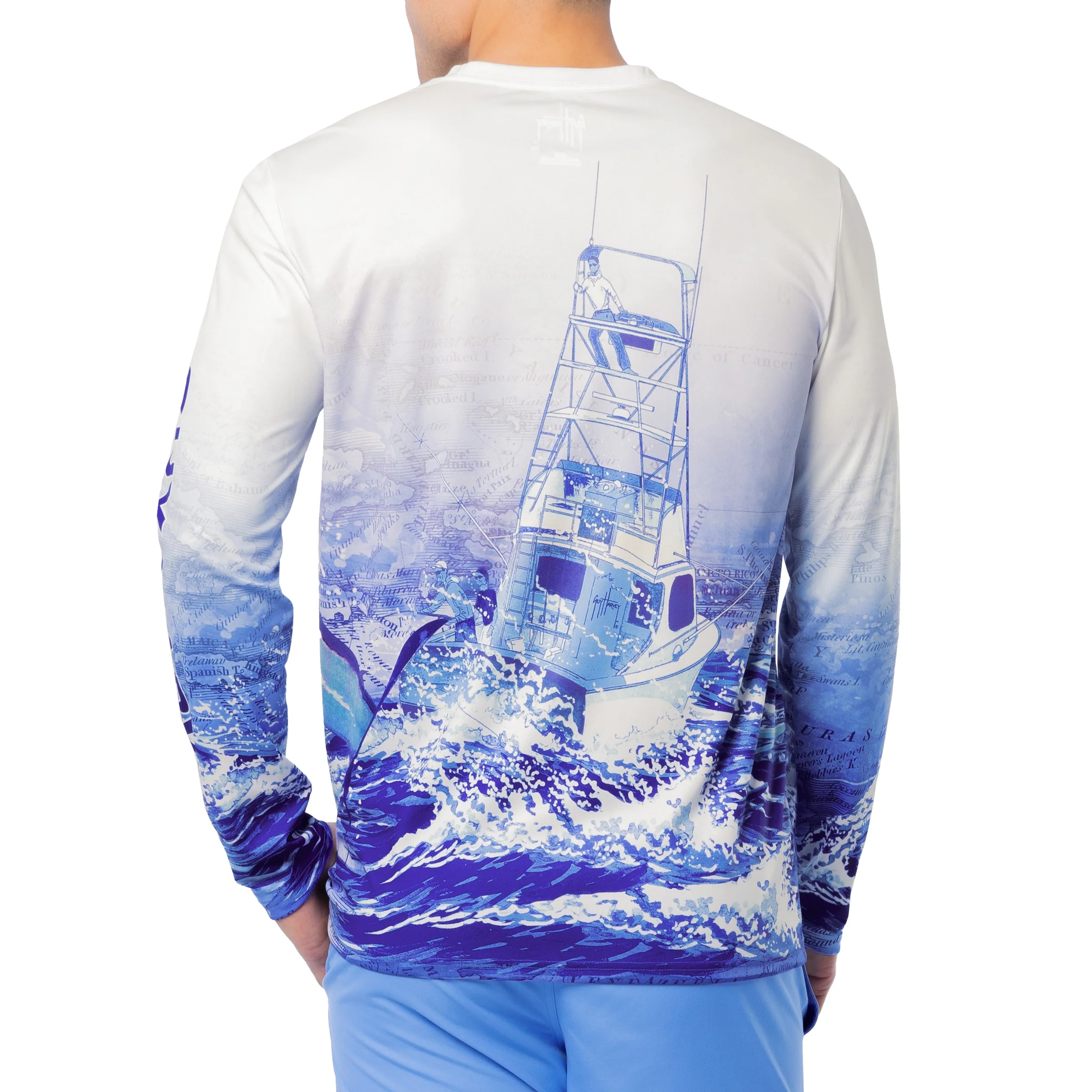 Men's Atlantic White Performance Sun Protection Top - Image 3