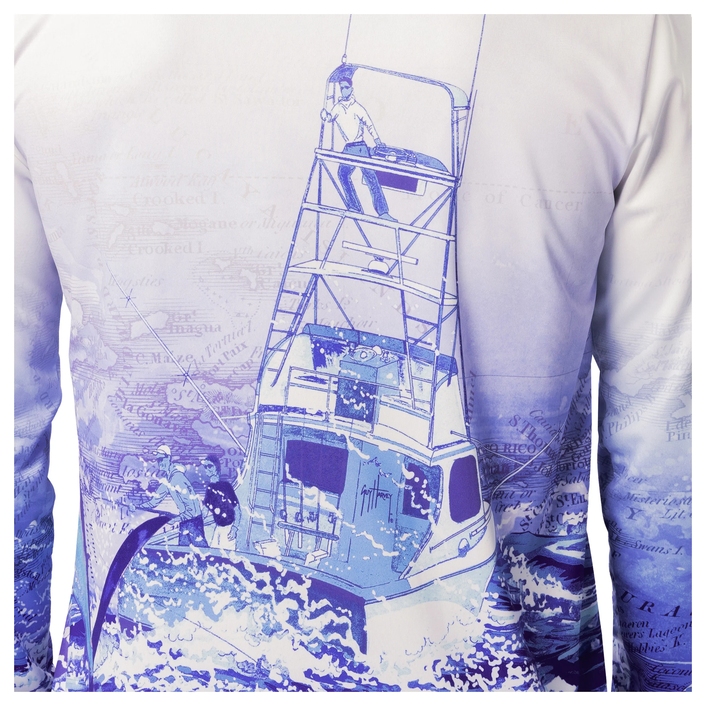Men's Atlantic White Performance Sun Protection Top - Image 6