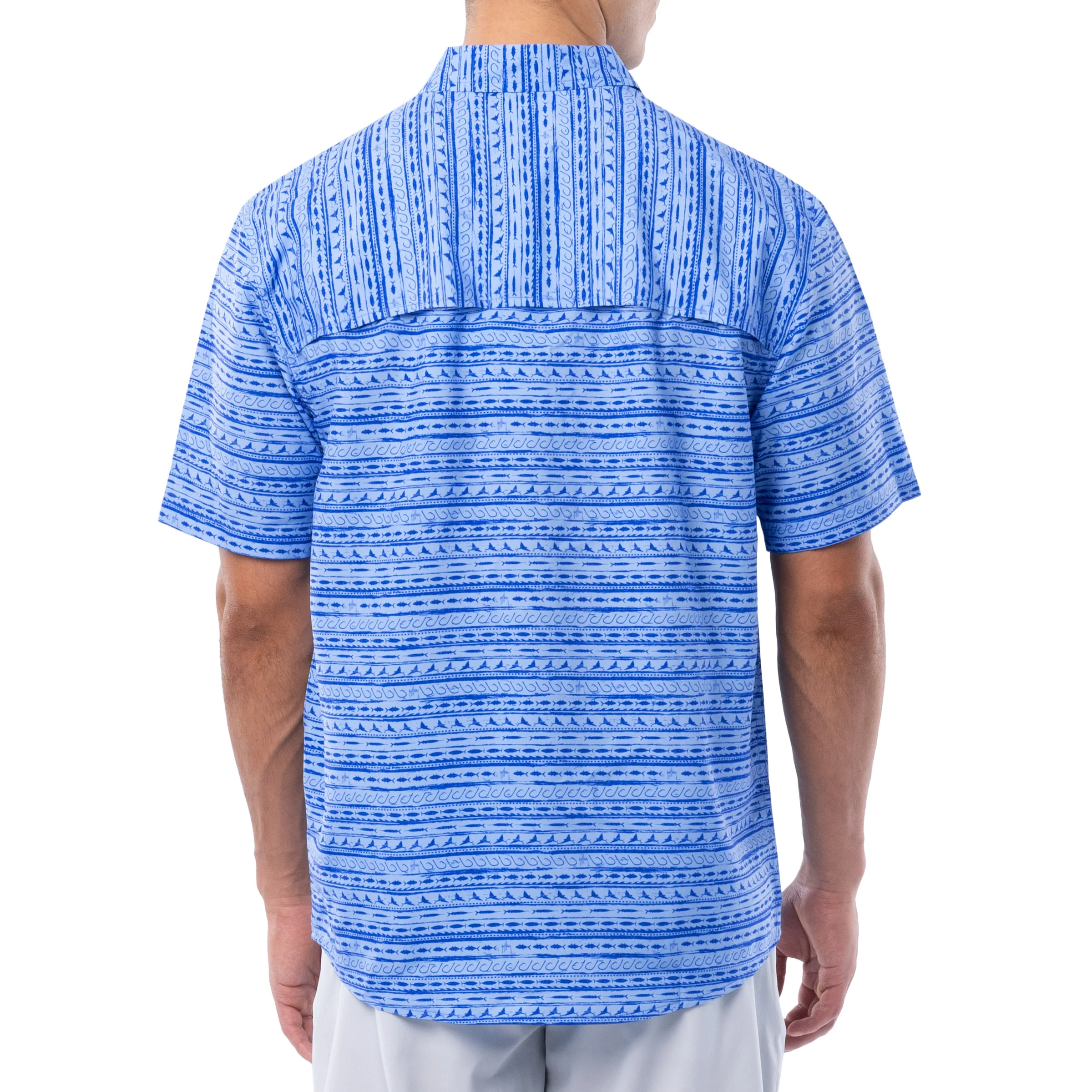 Men's Bait Stripes Performance Fishing Shirt - Image 2