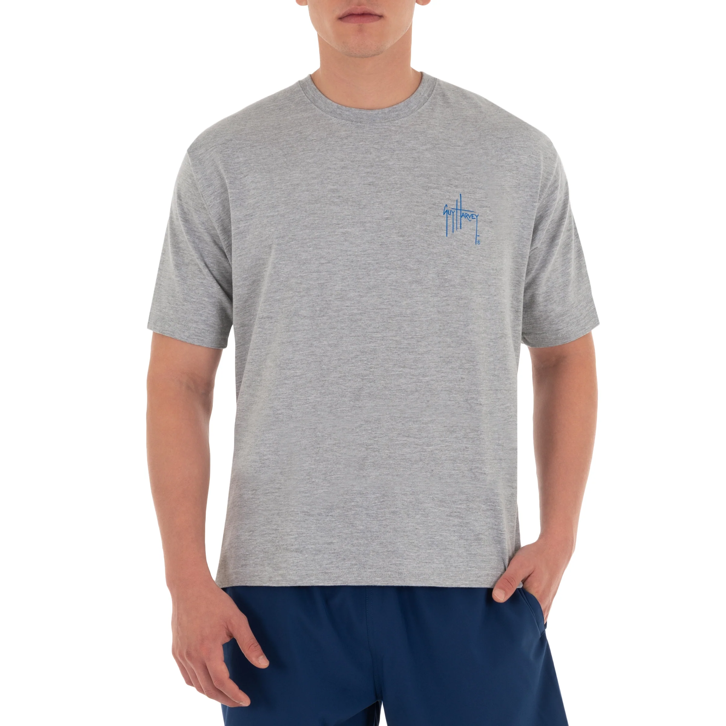 Men's 'Bernegat Lighthouse' Short Sleeve Crew Neck T-Shirt - Image 2