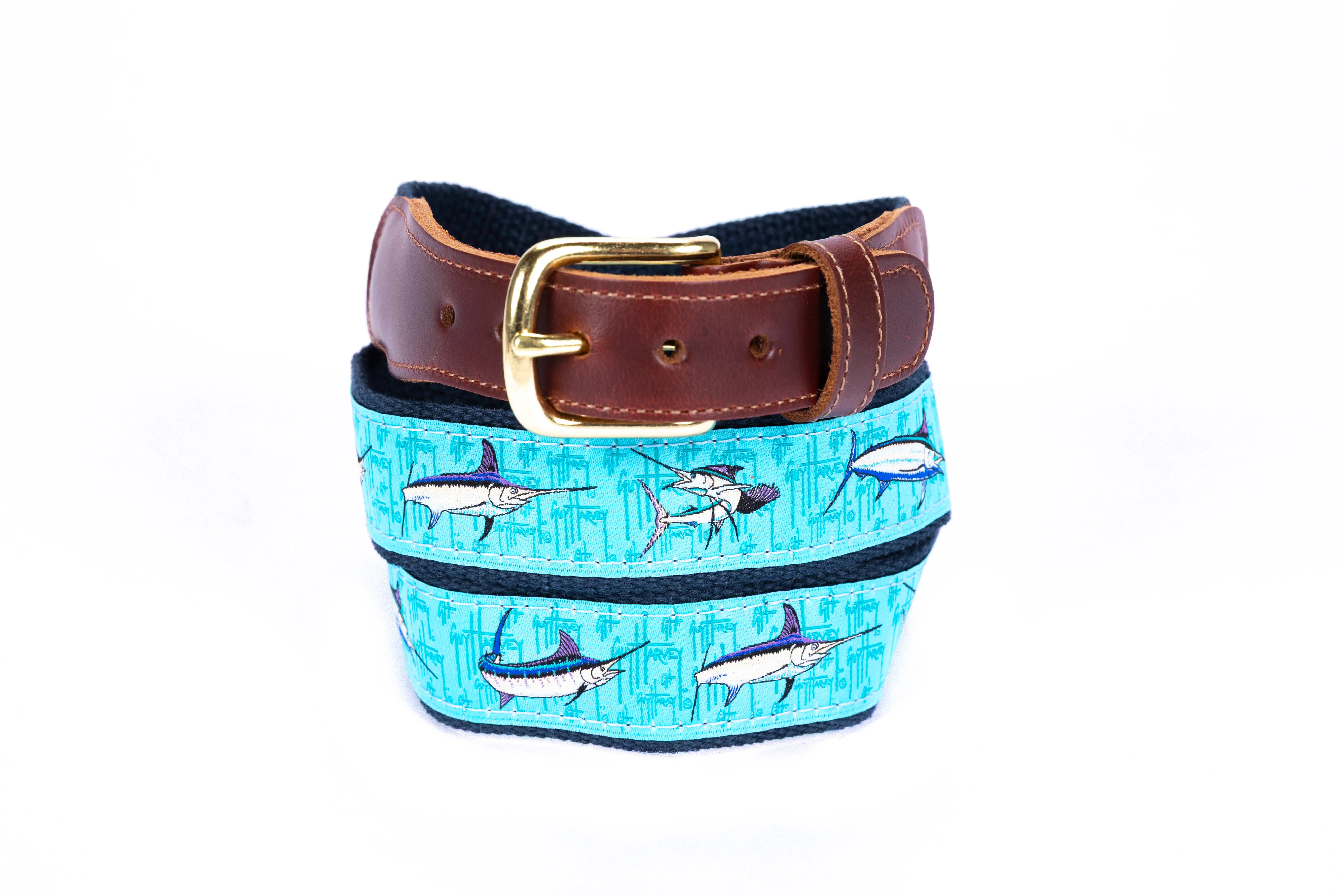 Leather Tab Belt - Bill Fish