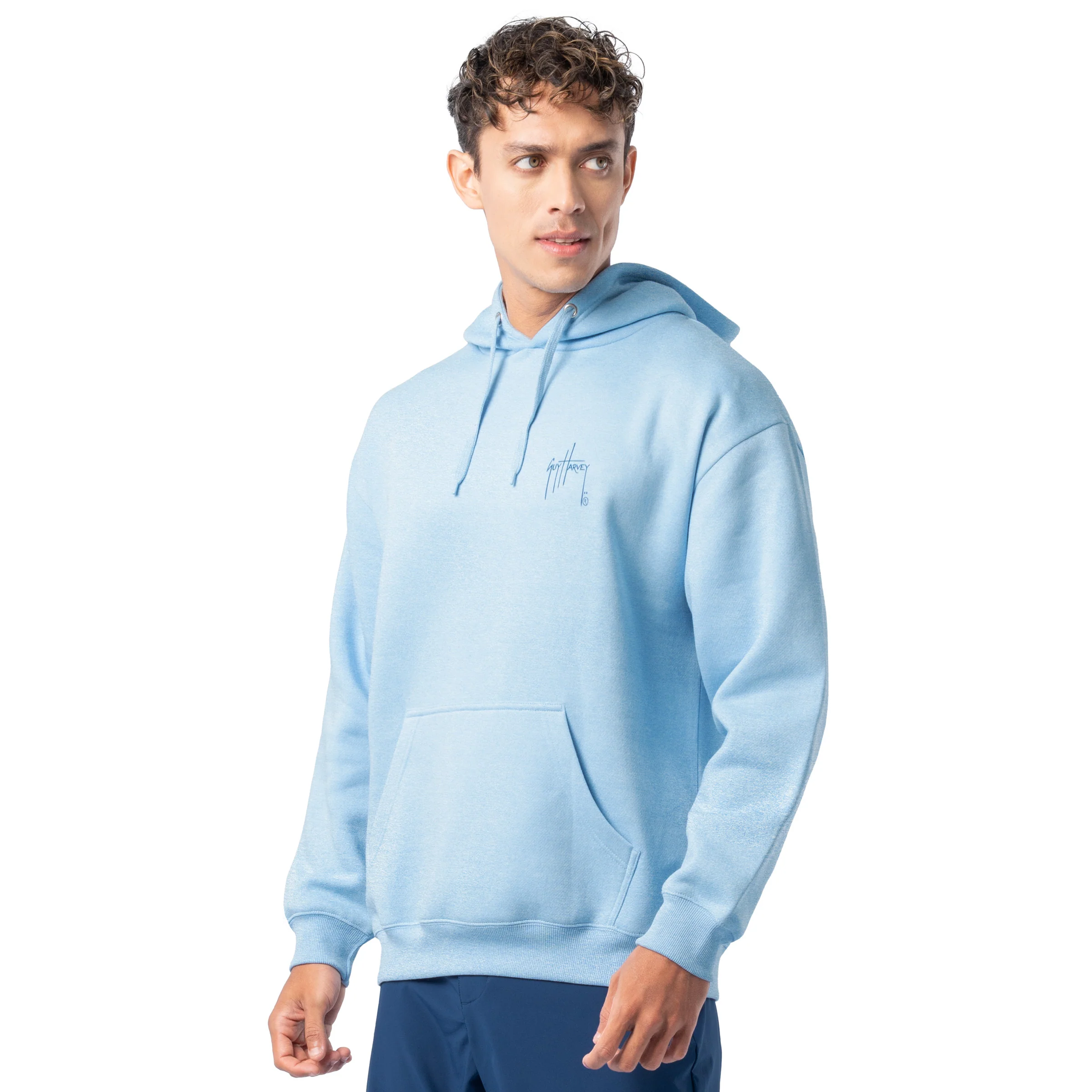 Tradewinds Fleece Hoodie - Blue Hawaiian - Image 5