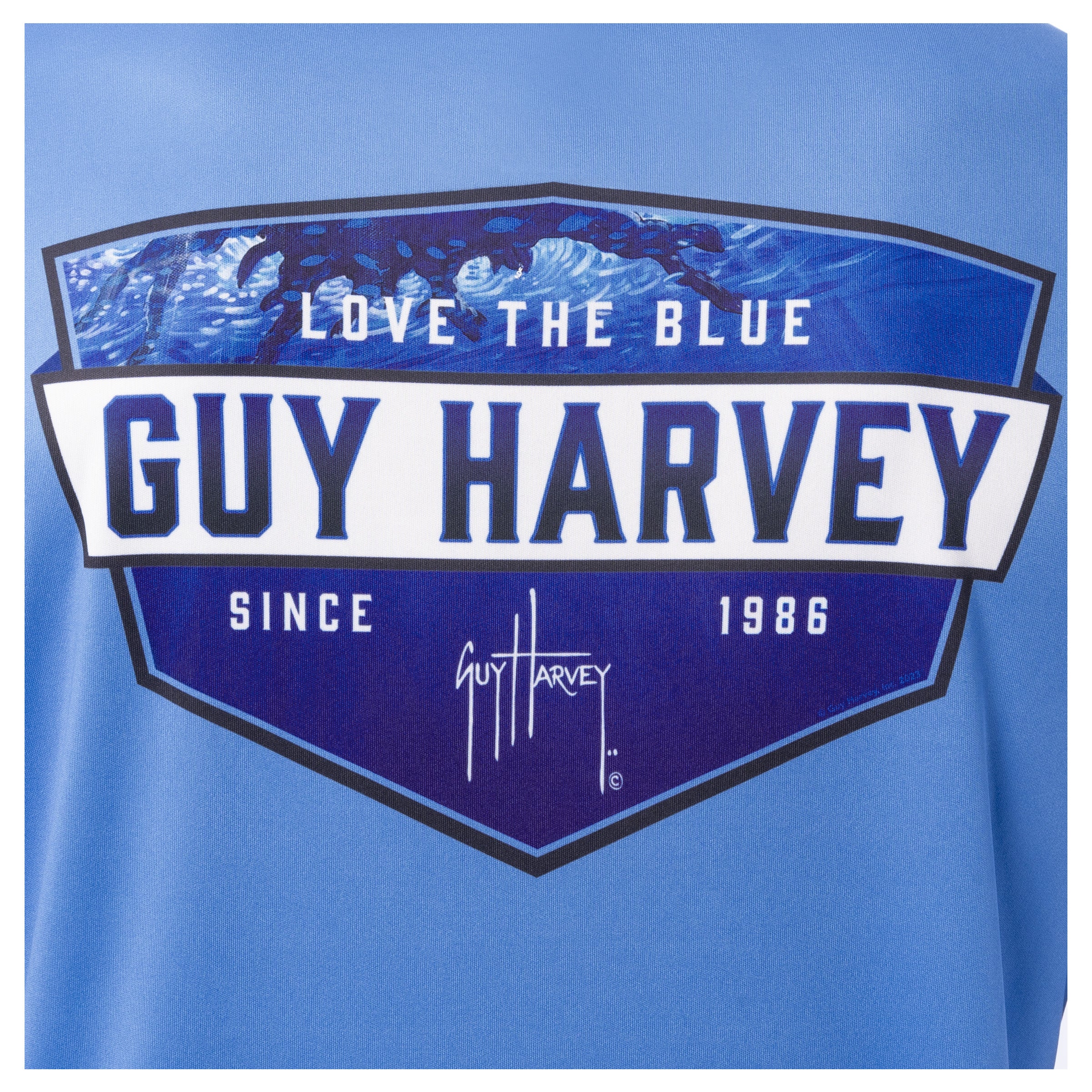 Men's Blue Shield Short Sleeve Performance Shirt - Image 3