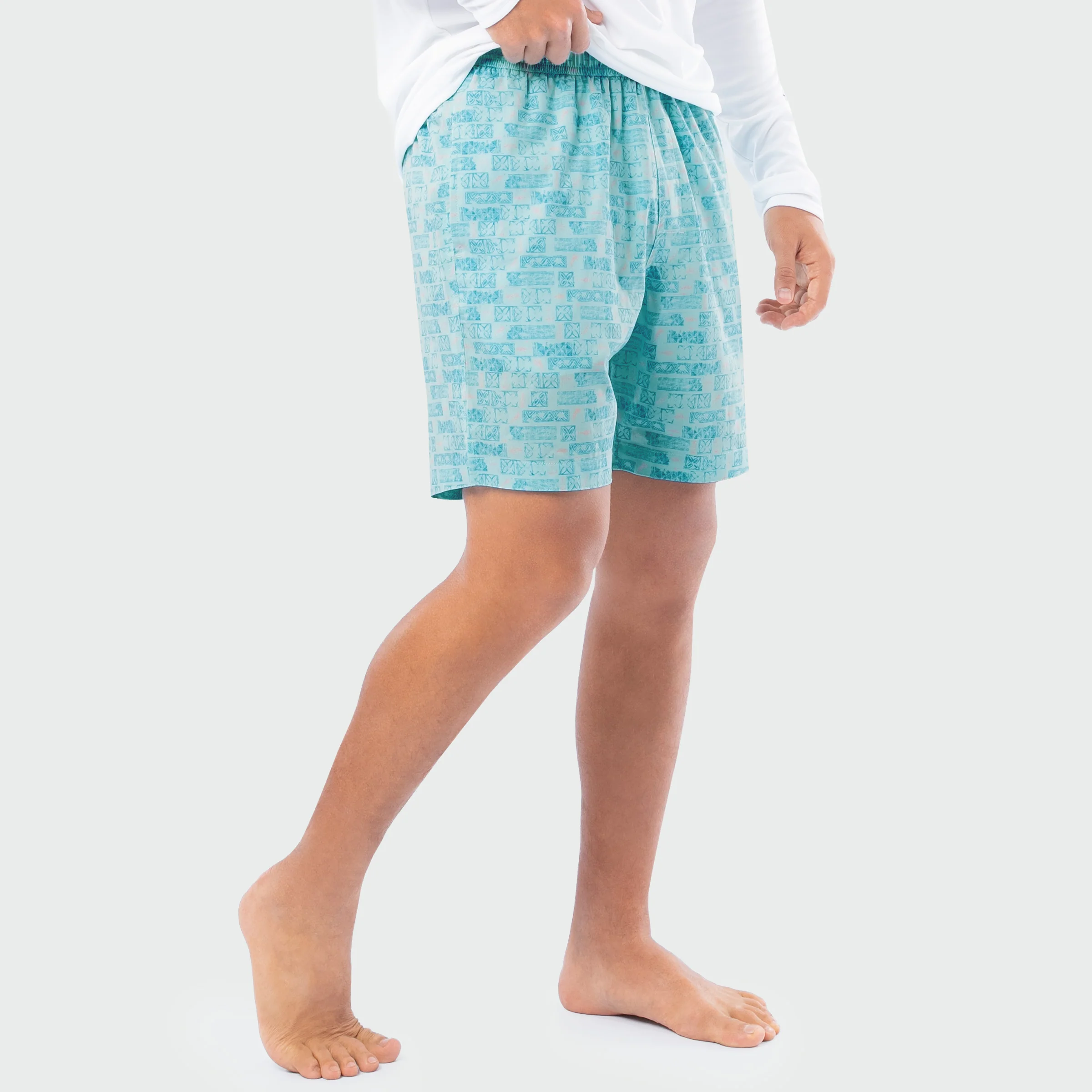 Castaway 7" Volley Swim Trunk - Aztec Print - Image 3