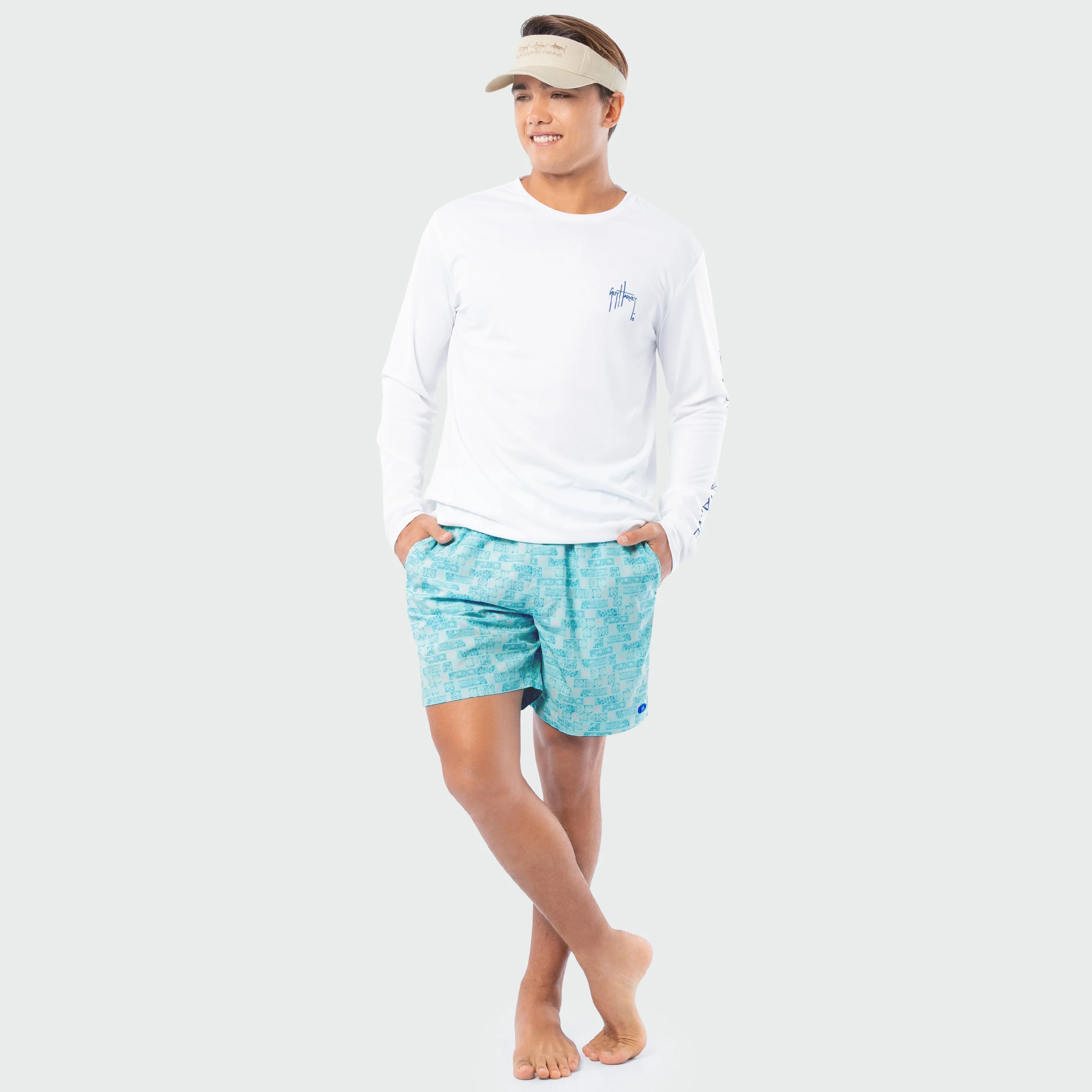 Castaway 7" Volley Swim Trunk - Aztec Print - Image 8