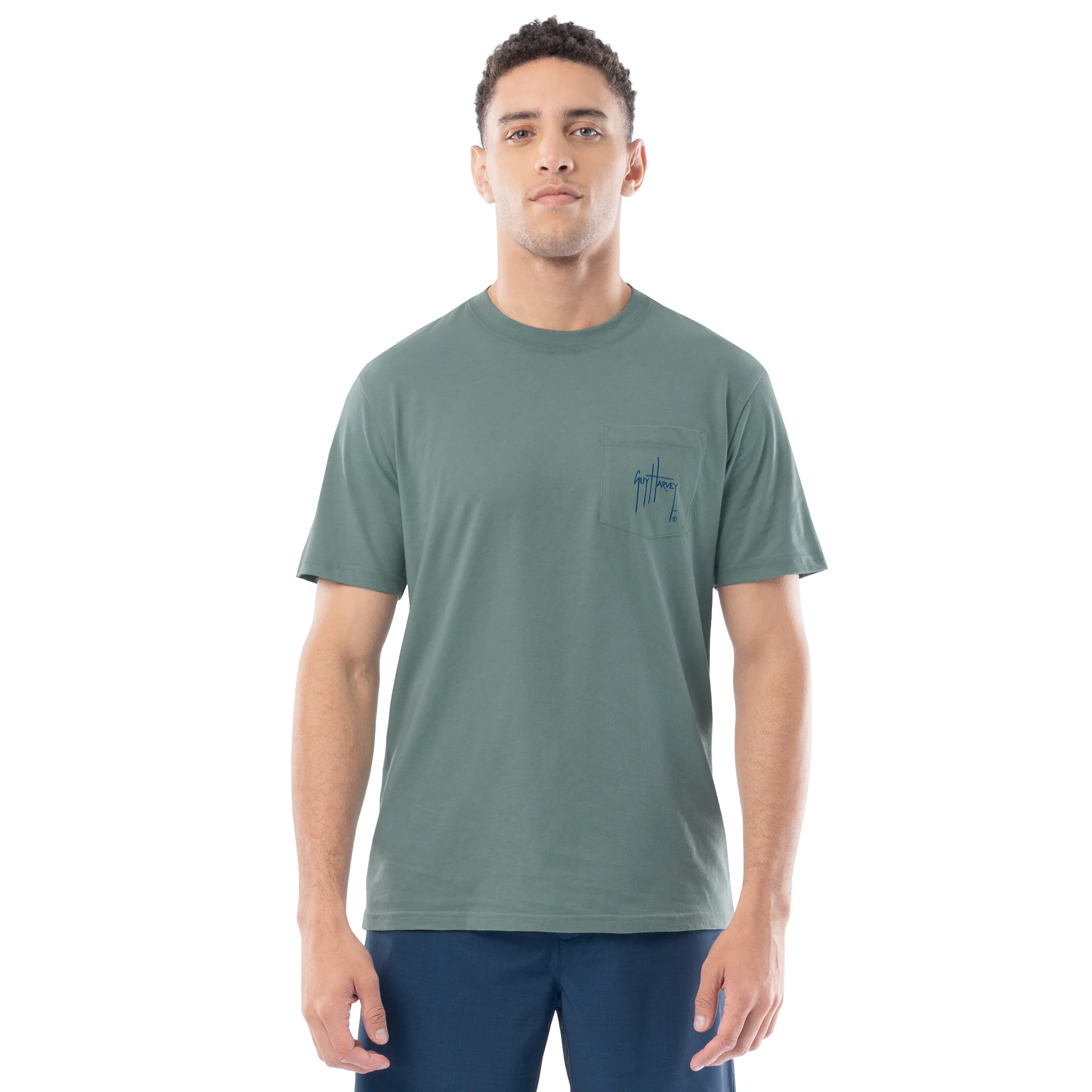 Lightweight Pocket Tee - Circle Stripes - Image 2