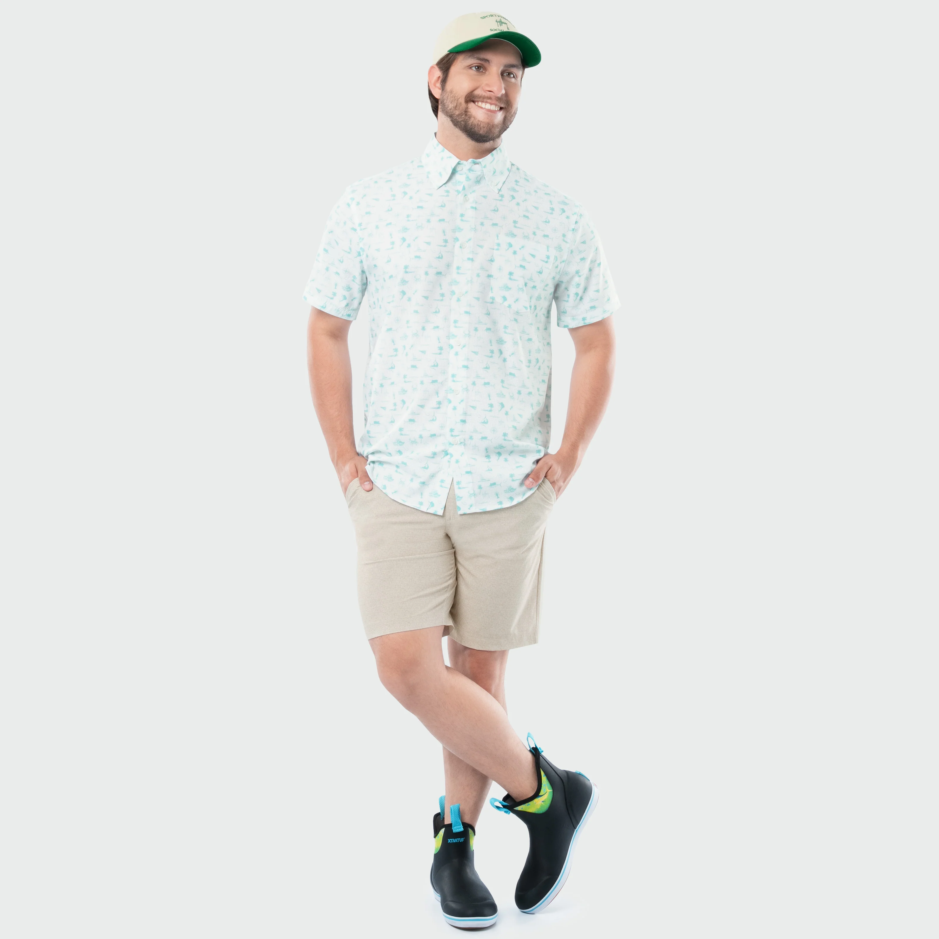 Eco Angler Fishing Shirt - Maritime Motif - Image 7