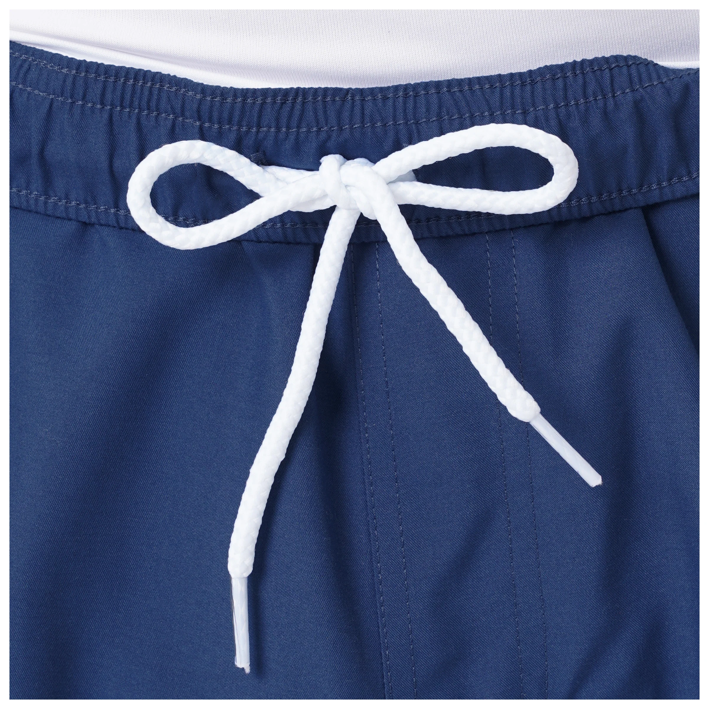 Men's Navy Solid 7" Swim Trunks - Image 4