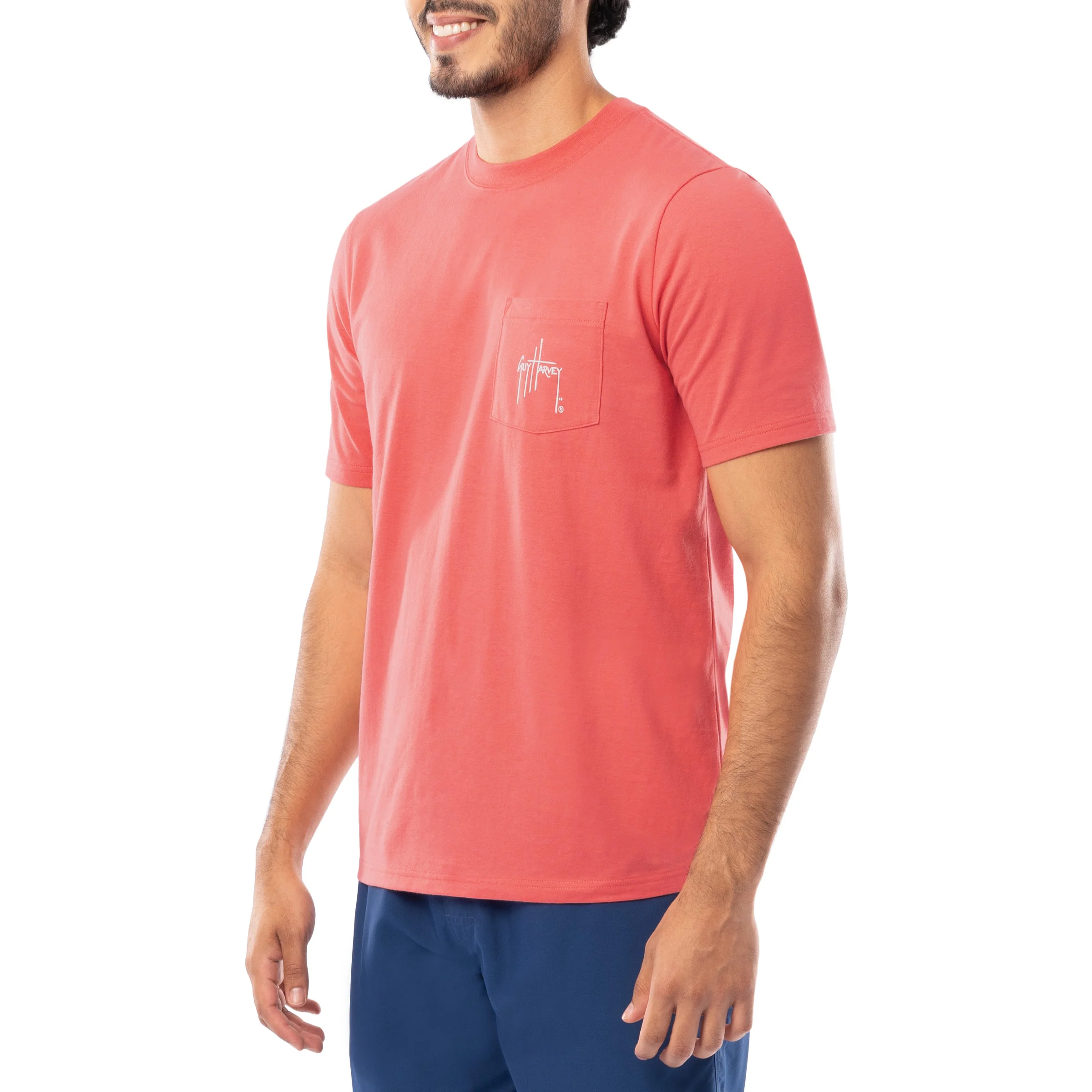 Men's Faded Short Sleeve Pocket T-Shirt - Image 4