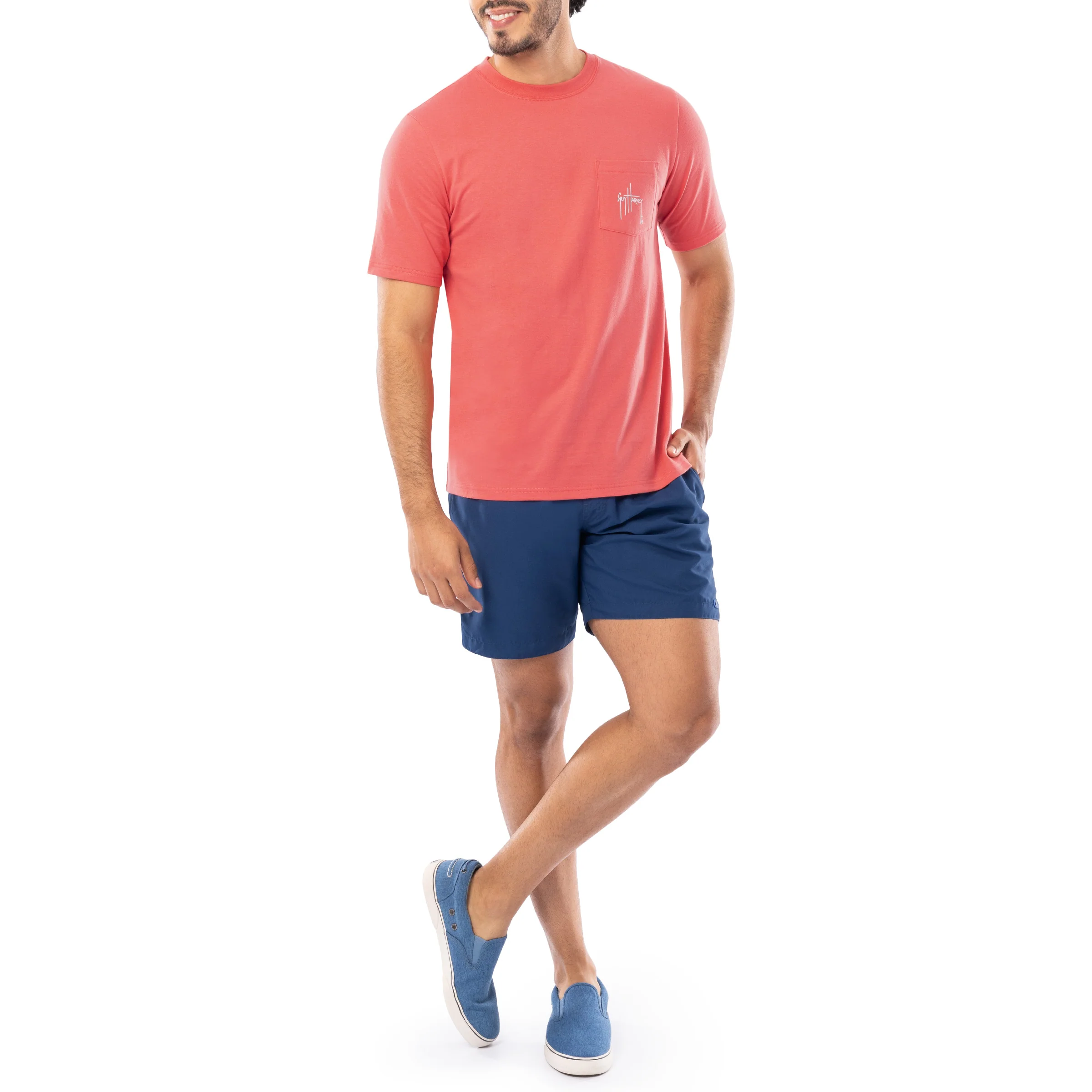 Men's Faded Short Sleeve Pocket T-Shirt - Image 7
