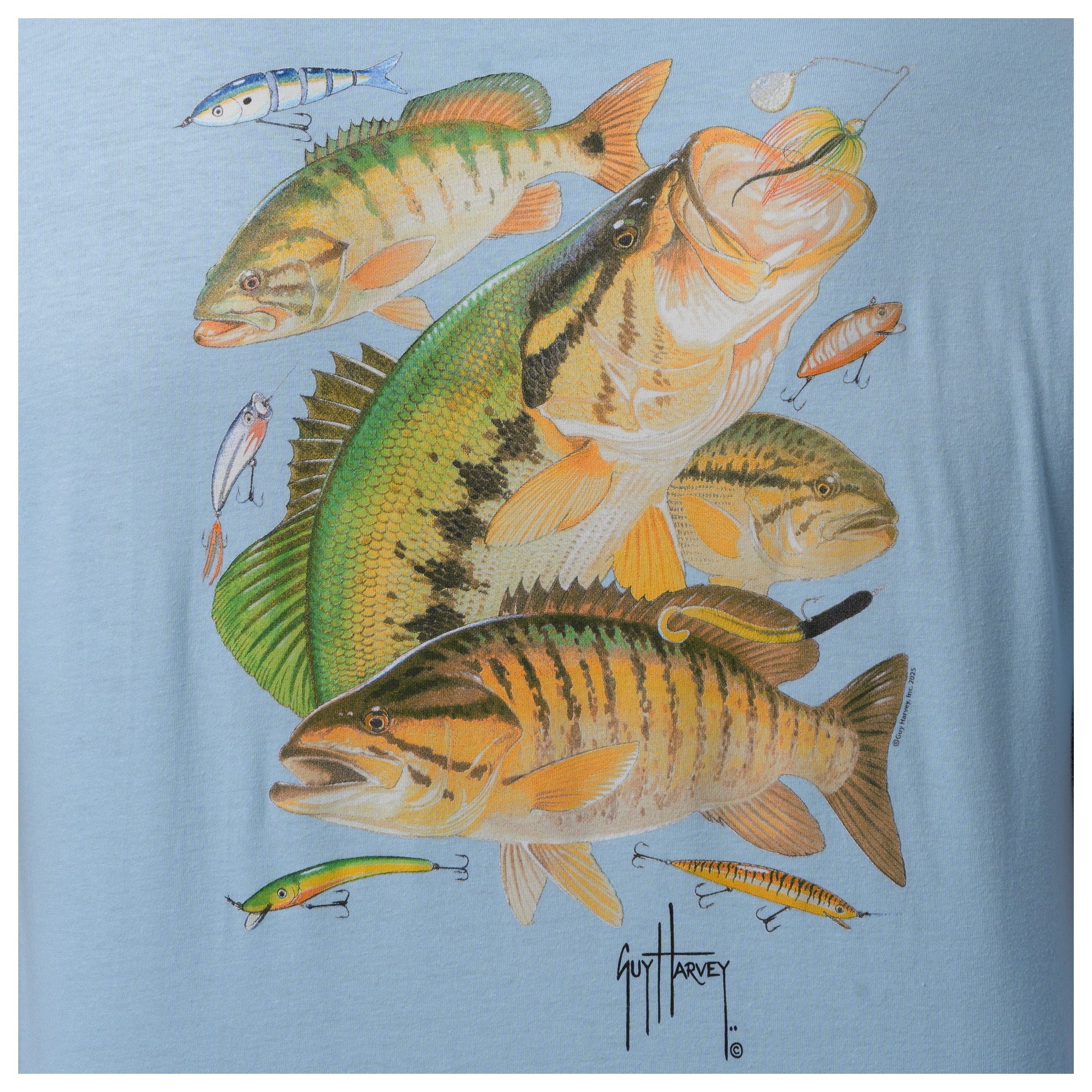 Lightweight Tee - Freshwater Collage - Image 3