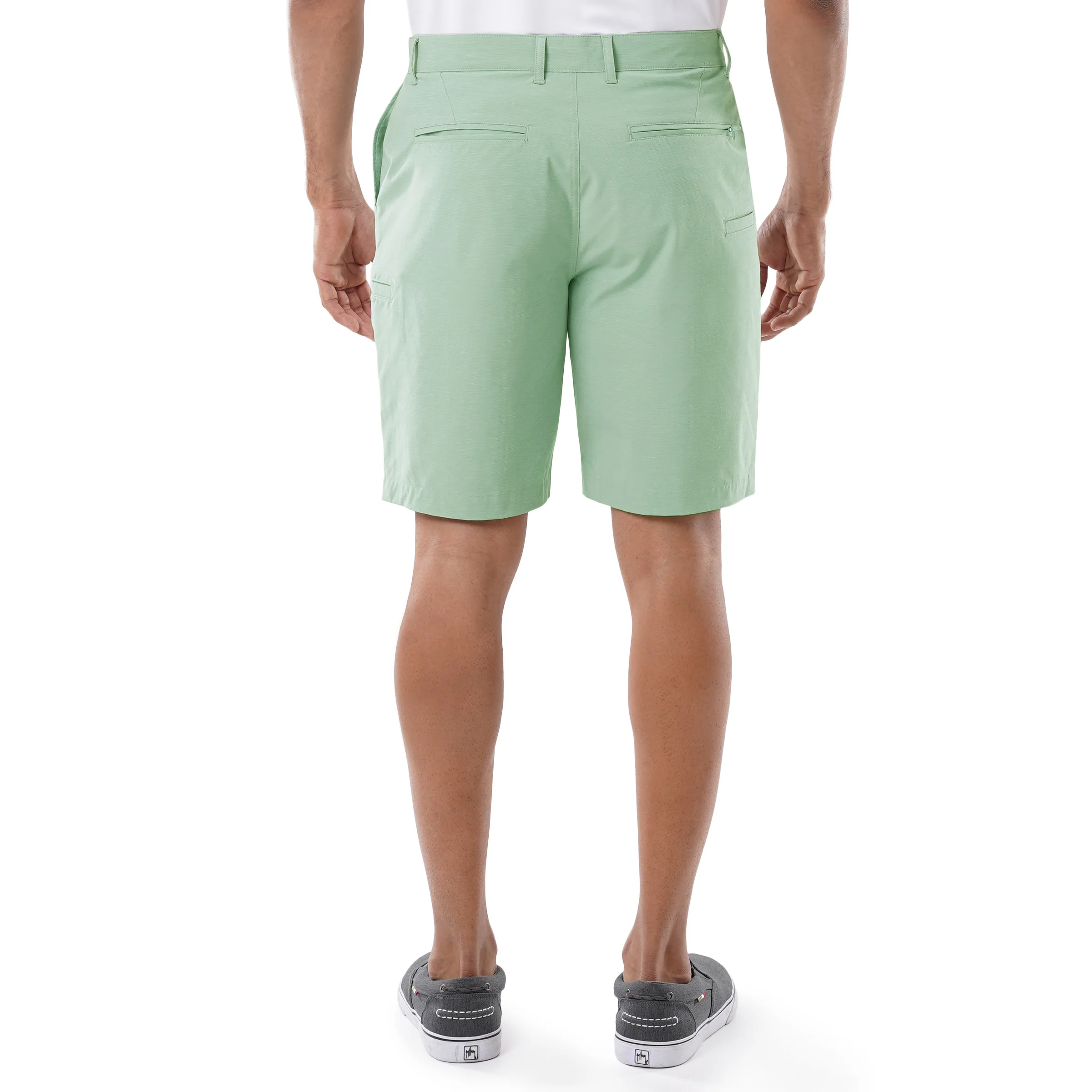 Men's Green Performance Hybrid Short 4-Way Stretch - Image 2