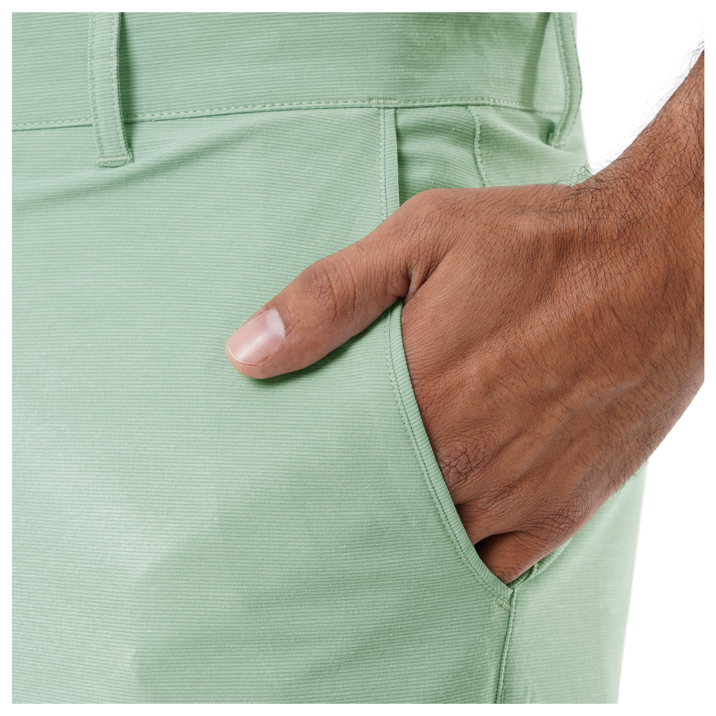 Men's Green Performance Hybrid Short 4-Way Stretch - Image 6