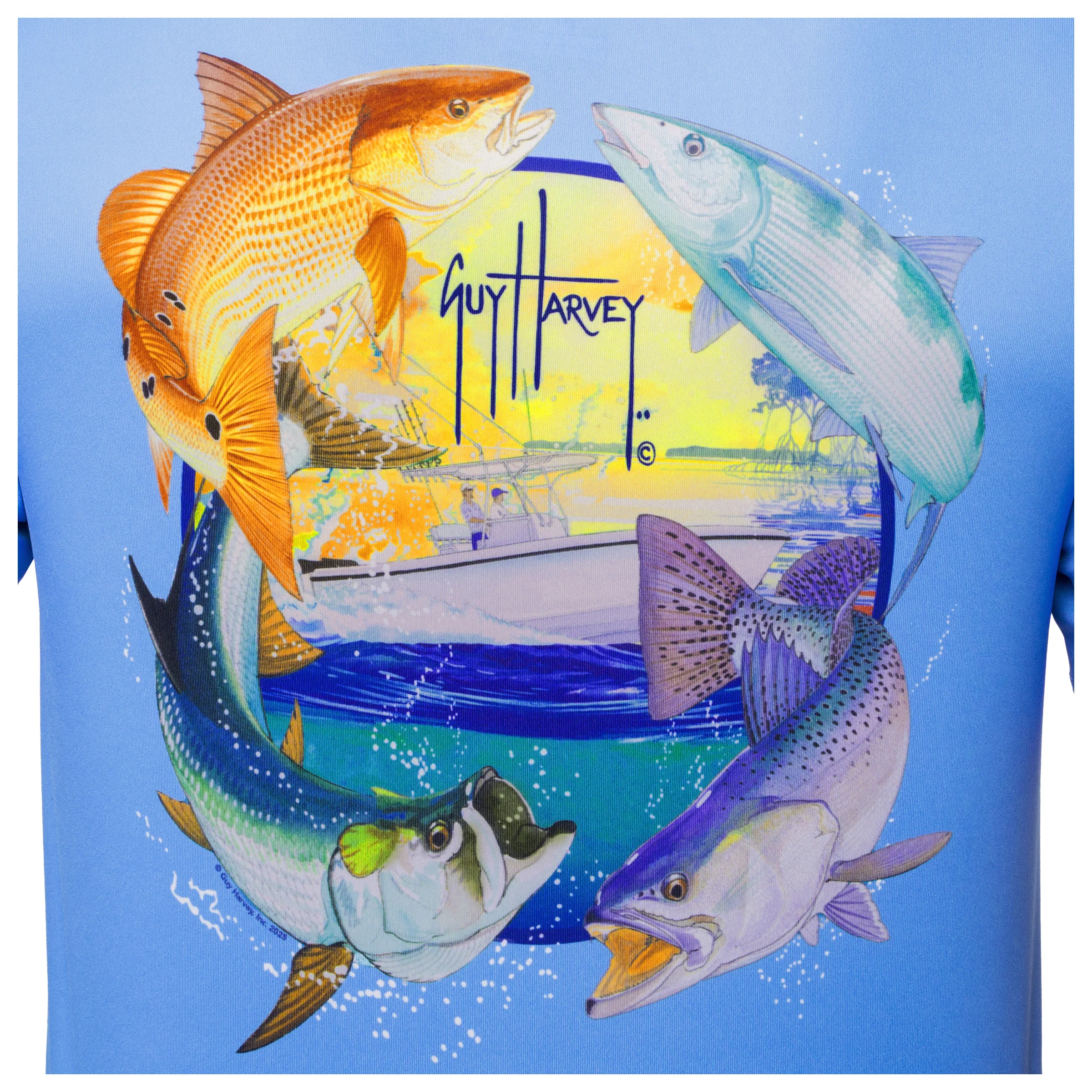Sun Protection Short Sleeve Crew - Inshore Four - Image 3