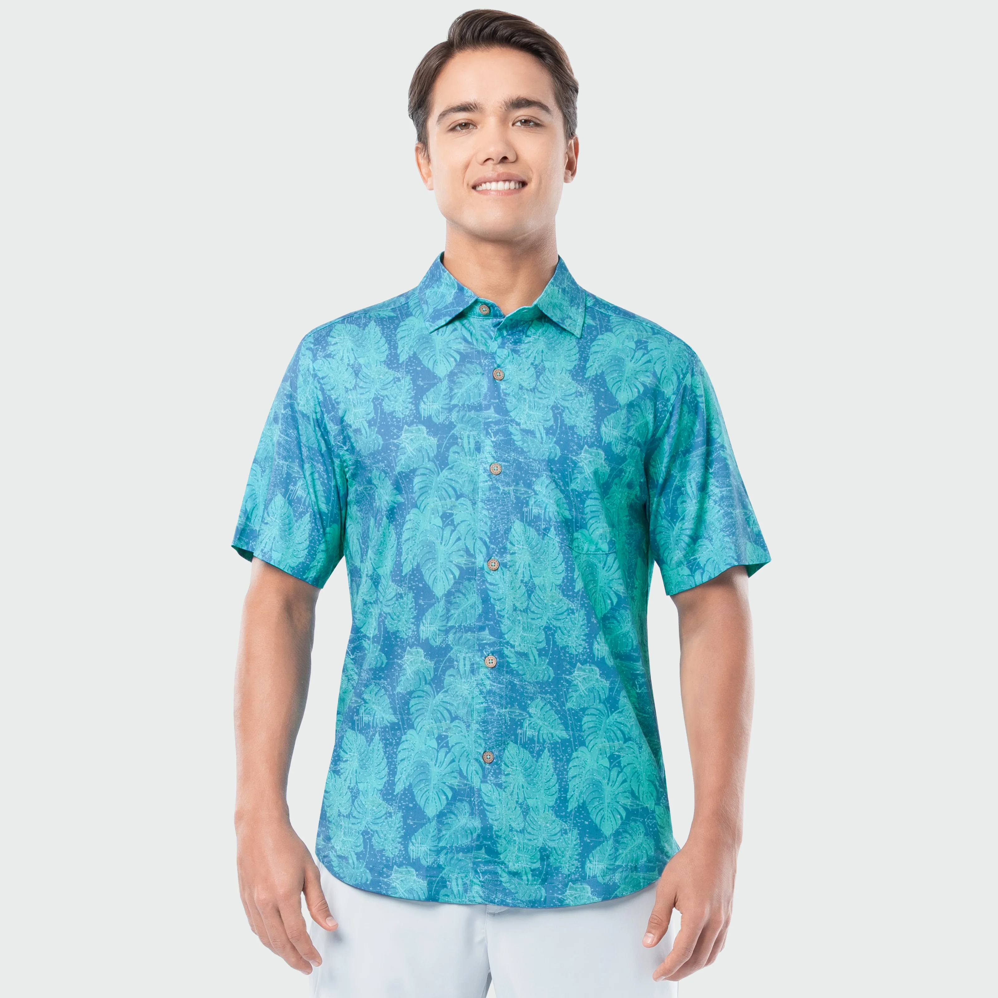 Island Ease Resort Shirt - Nautical Chart