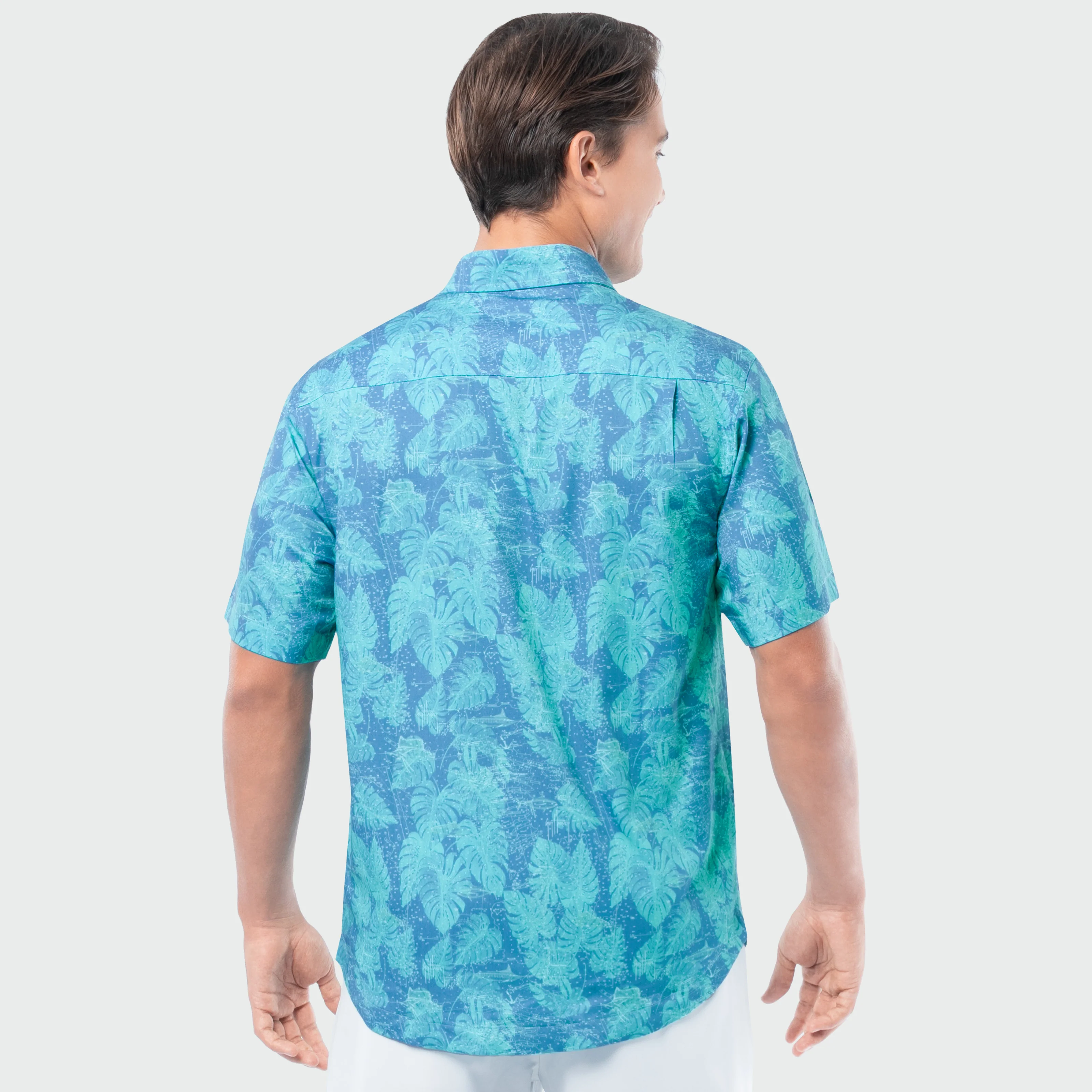 Island Ease Resort Shirt - Nautical Chart - Image 2