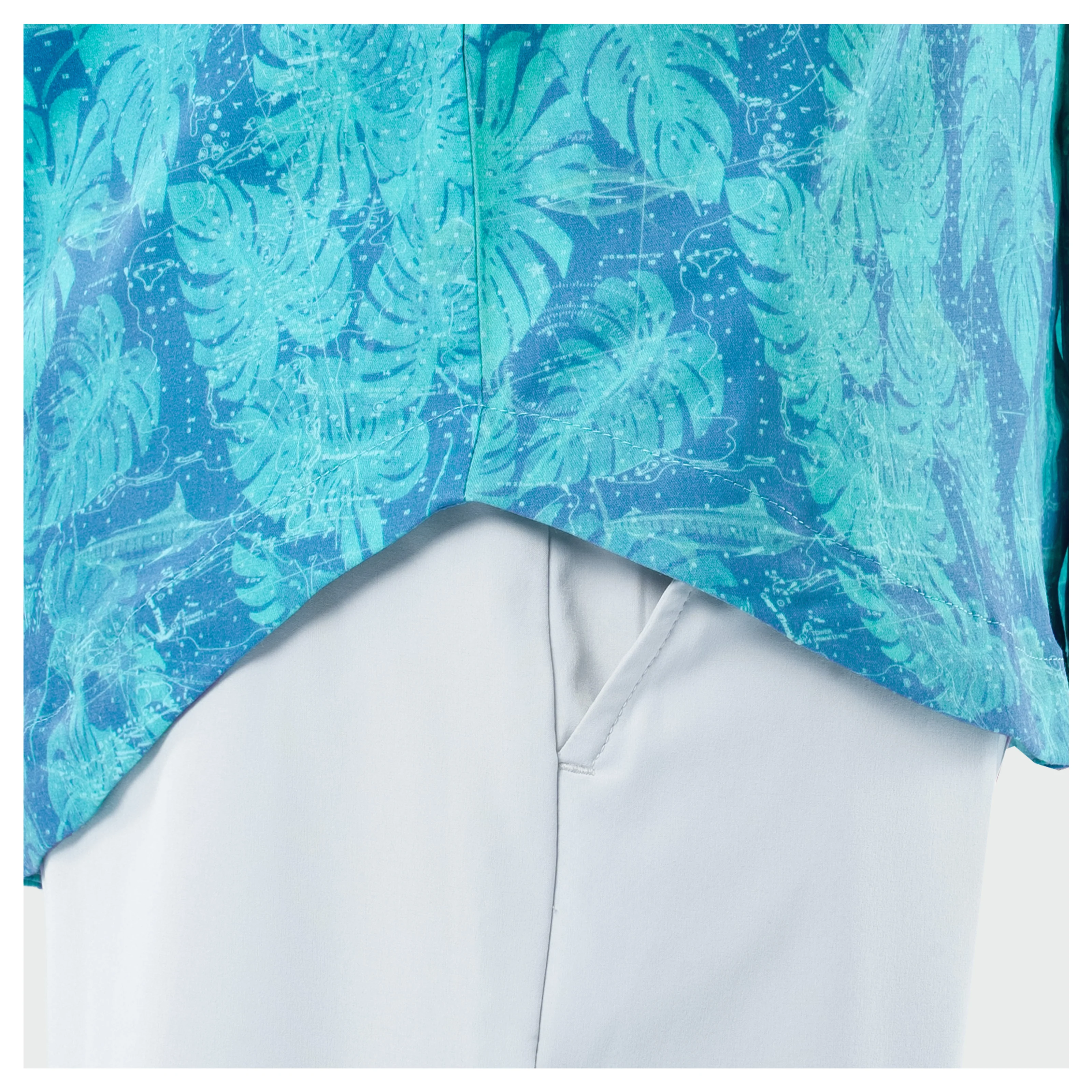 Island Ease Resort Shirt - Nautical Chart - Image 7