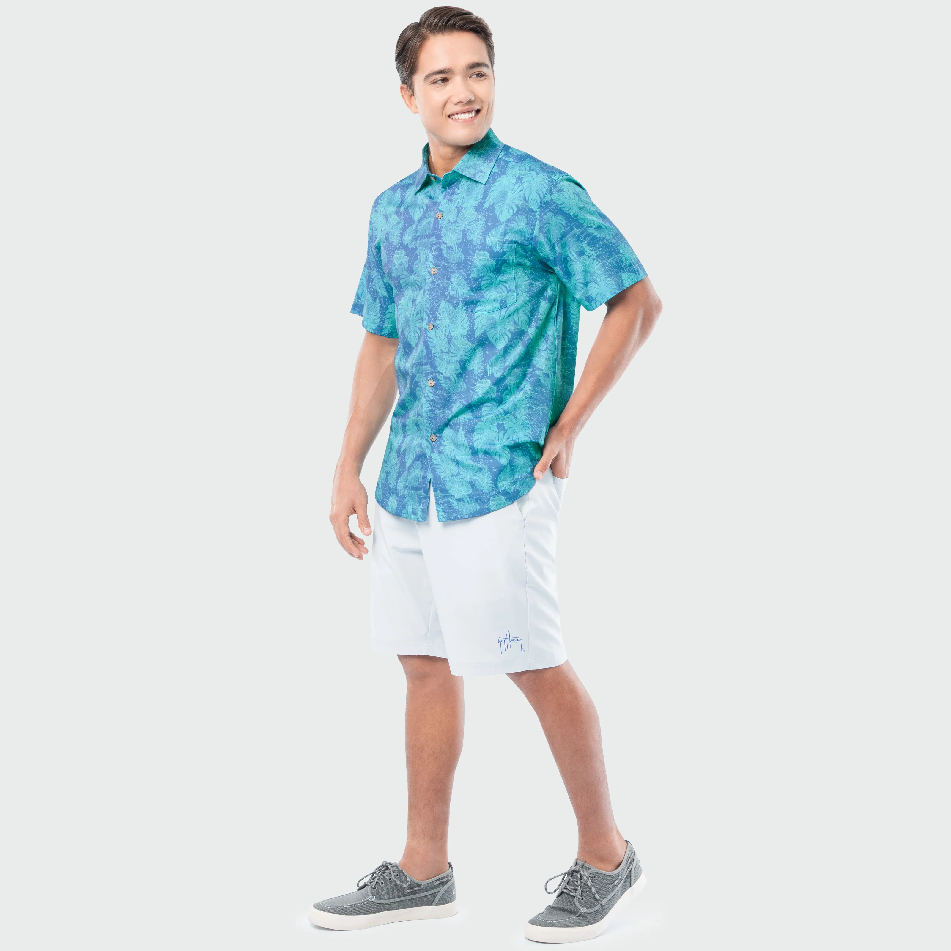 Island Ease Resort Shirt - Nautical Chart - Image 9