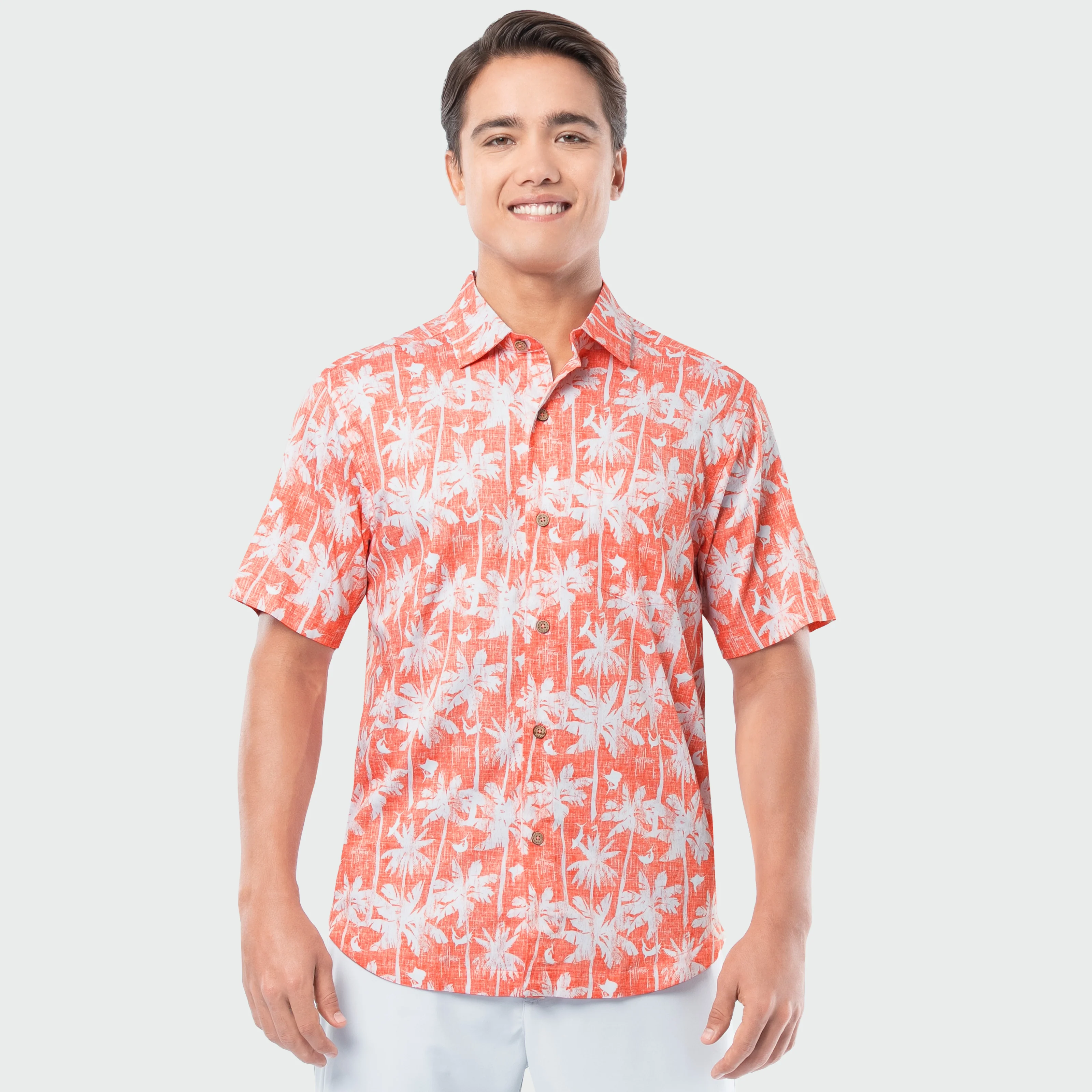 Island Ease Resort Shirt - Southern Palm