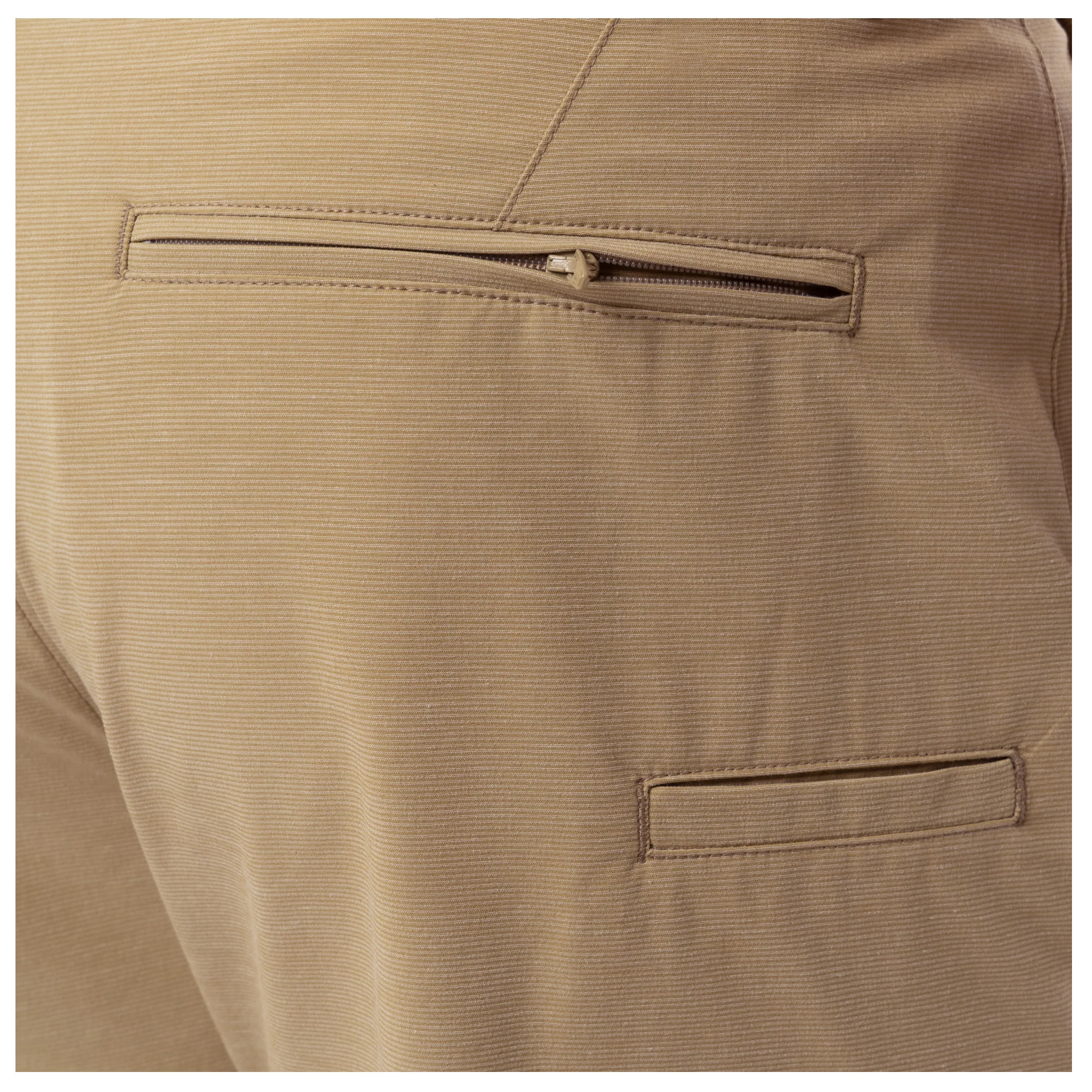 Men's Khaki Performance Hybrid Short 4-Way Stretch - Image 3
