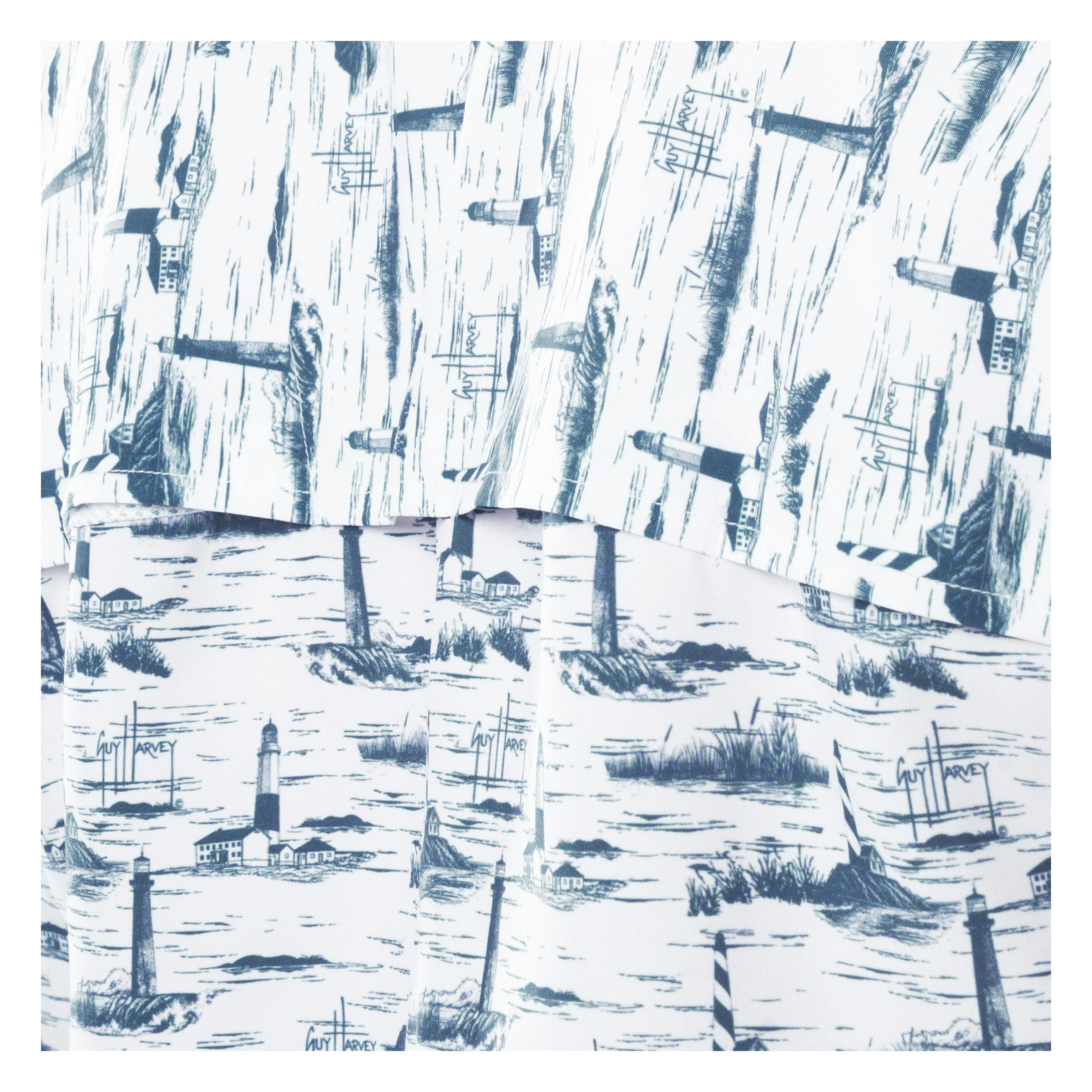 Mariner Fishing Shirt - Lighthouse Toile - Image 6