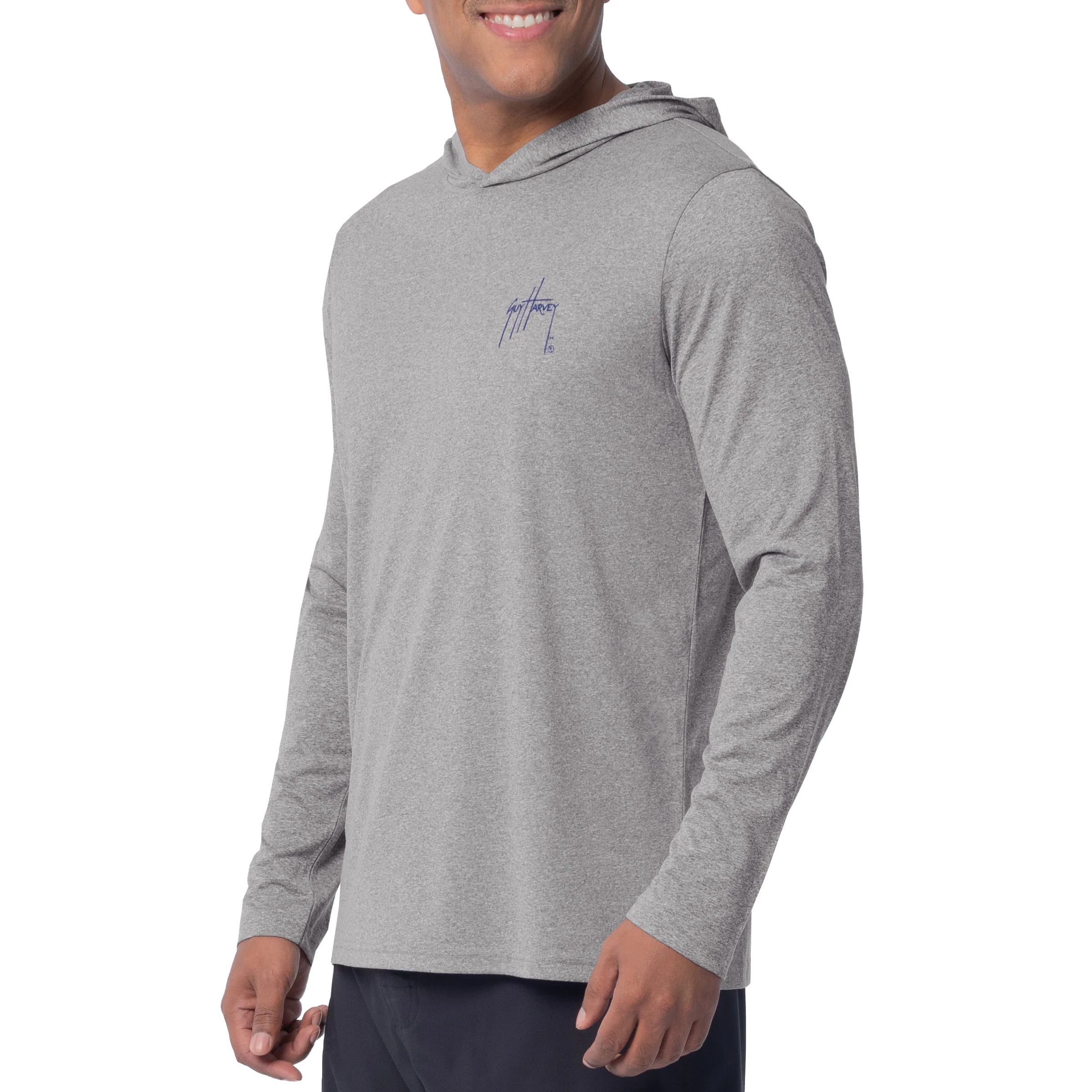 Men's Lobster Key Long Sleeve Performance Hoodie - Image 5