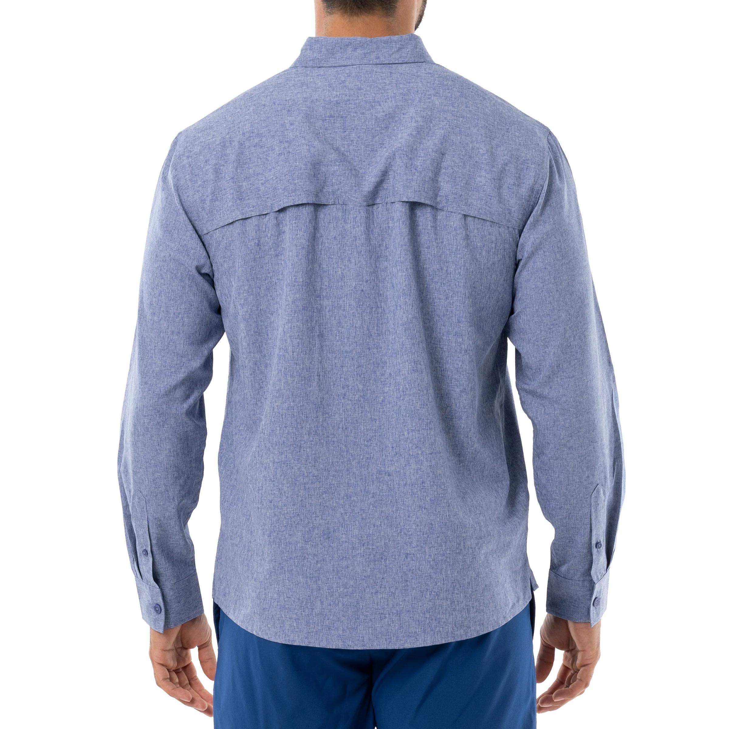 Harbor Heather Long Sleeve Fishing Shirt - Image 2
