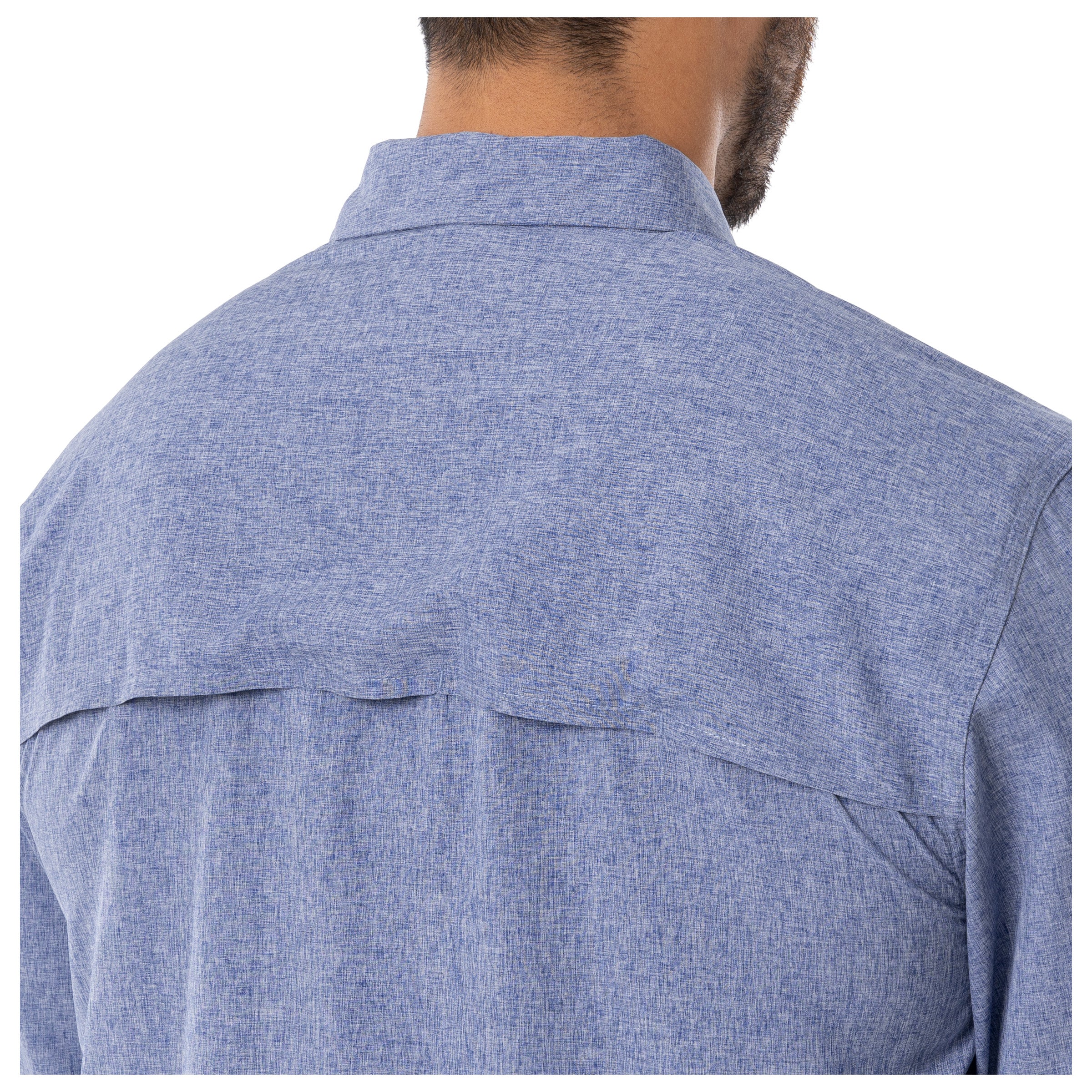 Harbor Heather Long Sleeve Fishing Shirt - Image 4