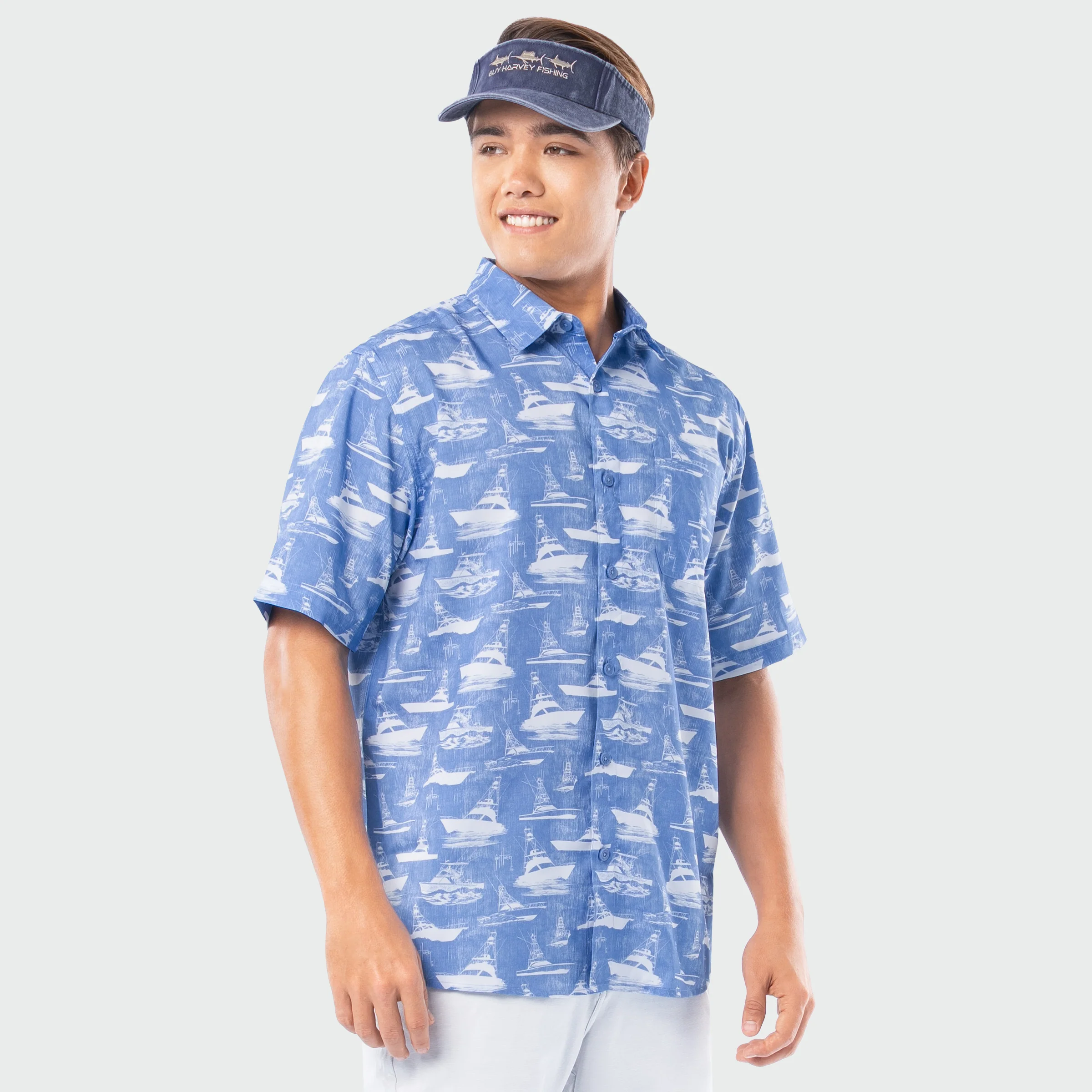 Mariner Fishing Shirt - Boat Sketch - Image 8