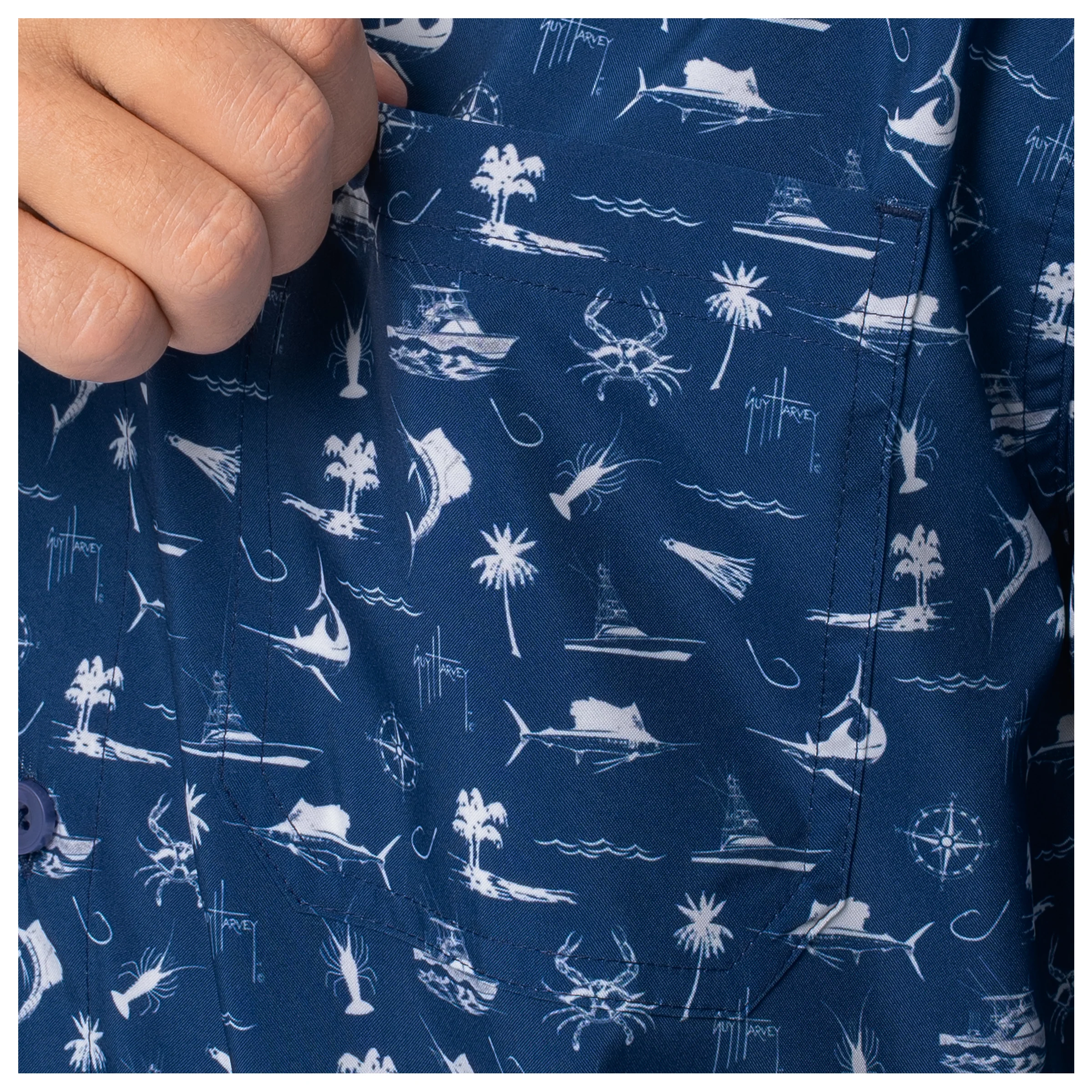 Mariner Fishing Shirt - Maritime Motif - Image 6
