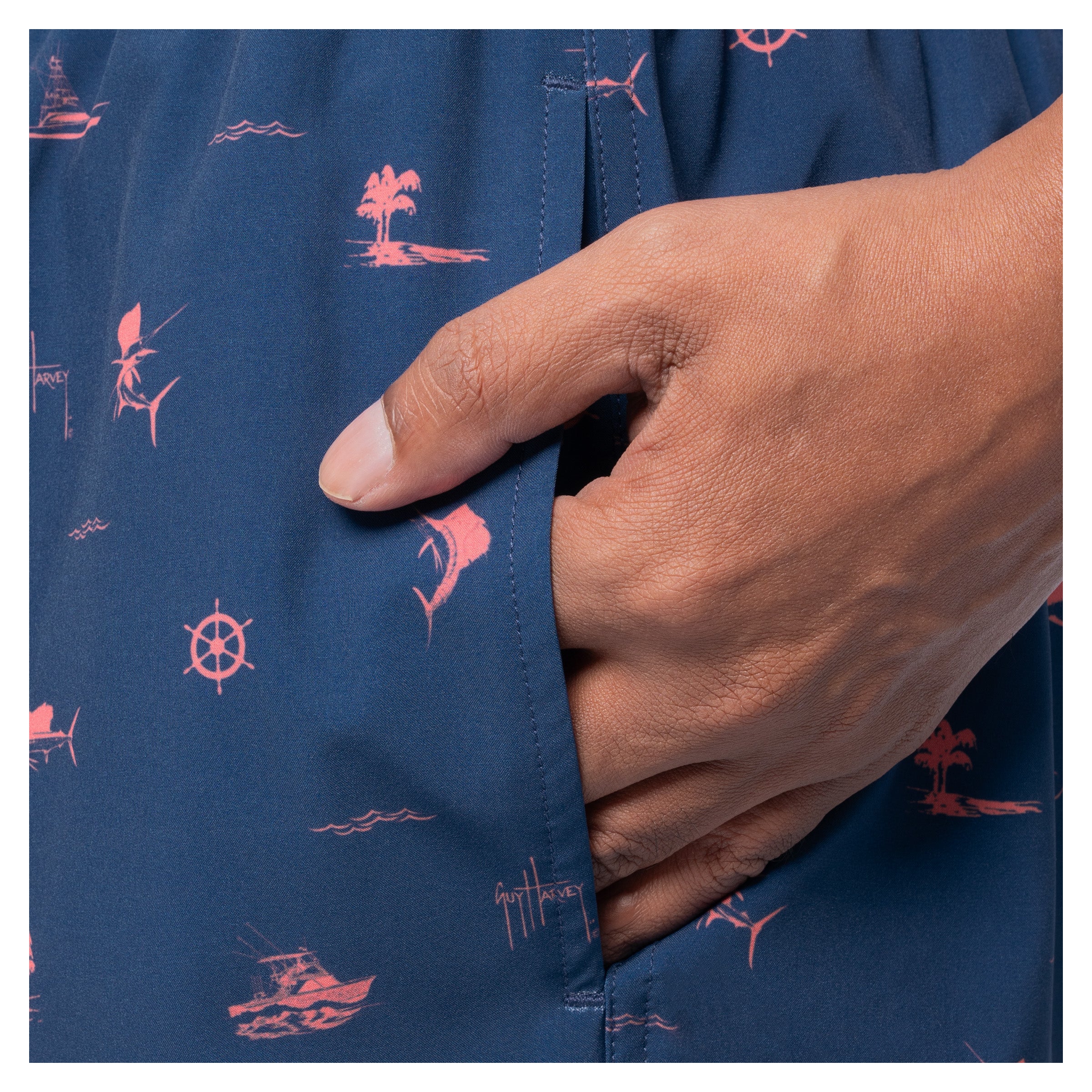 Men's Maritime Printed 7" Swim Trunk - Image 5