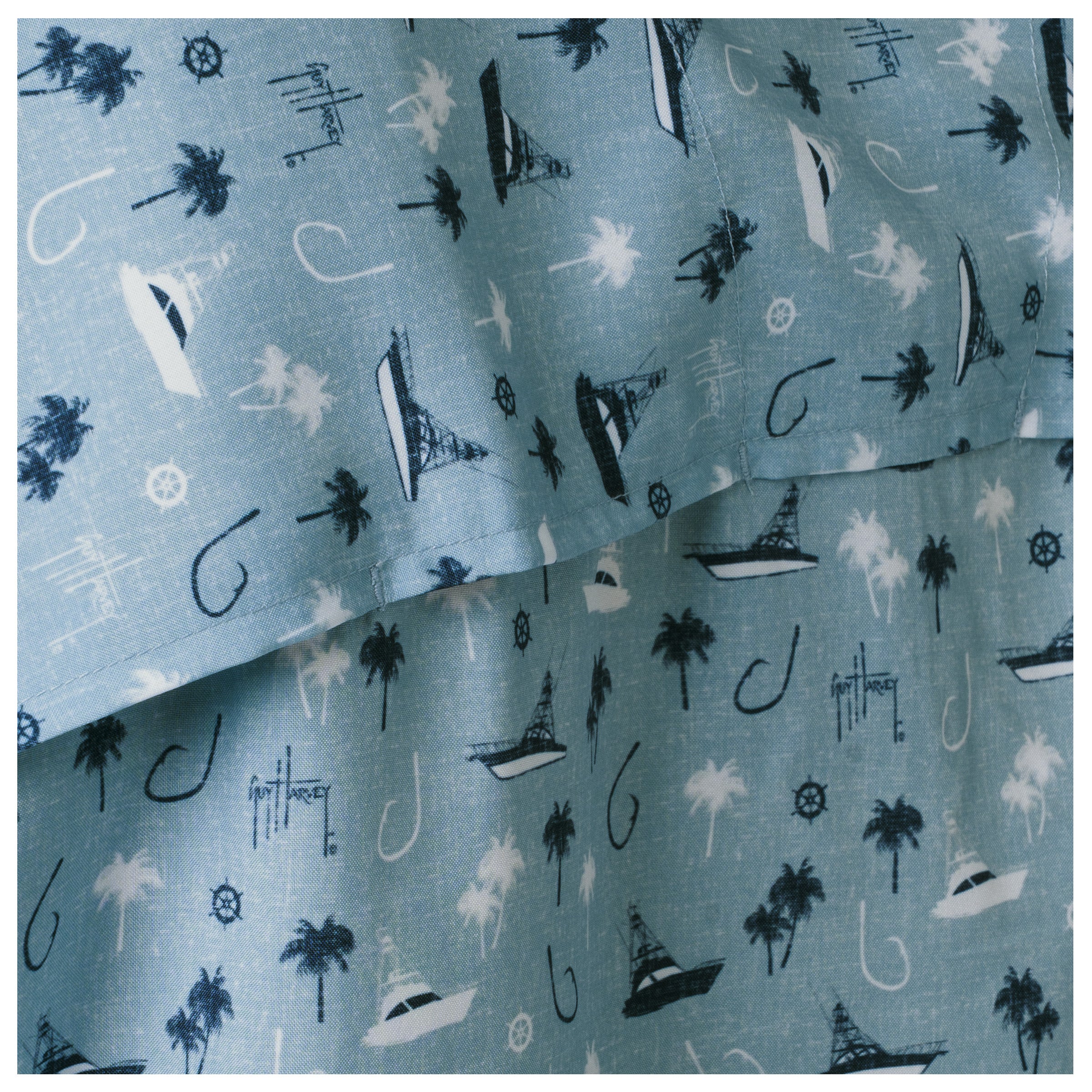 Mariner Fishing Shirt - Nautical Palms - Image 4