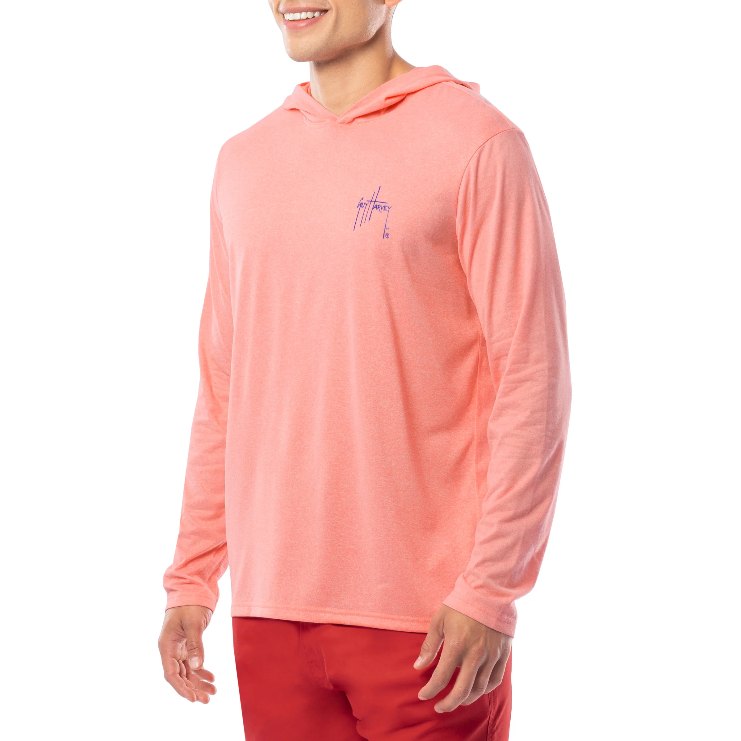 Men's Nautical Tuna Long Sleeve Performance Hoodie - Image 5