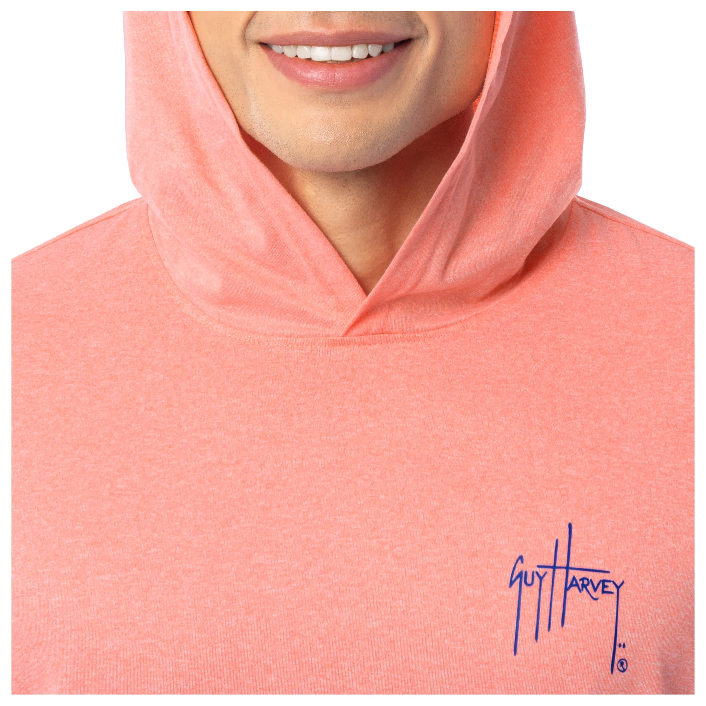 Men's Nautical Tuna Long Sleeve Performance Hoodie - Image 6
