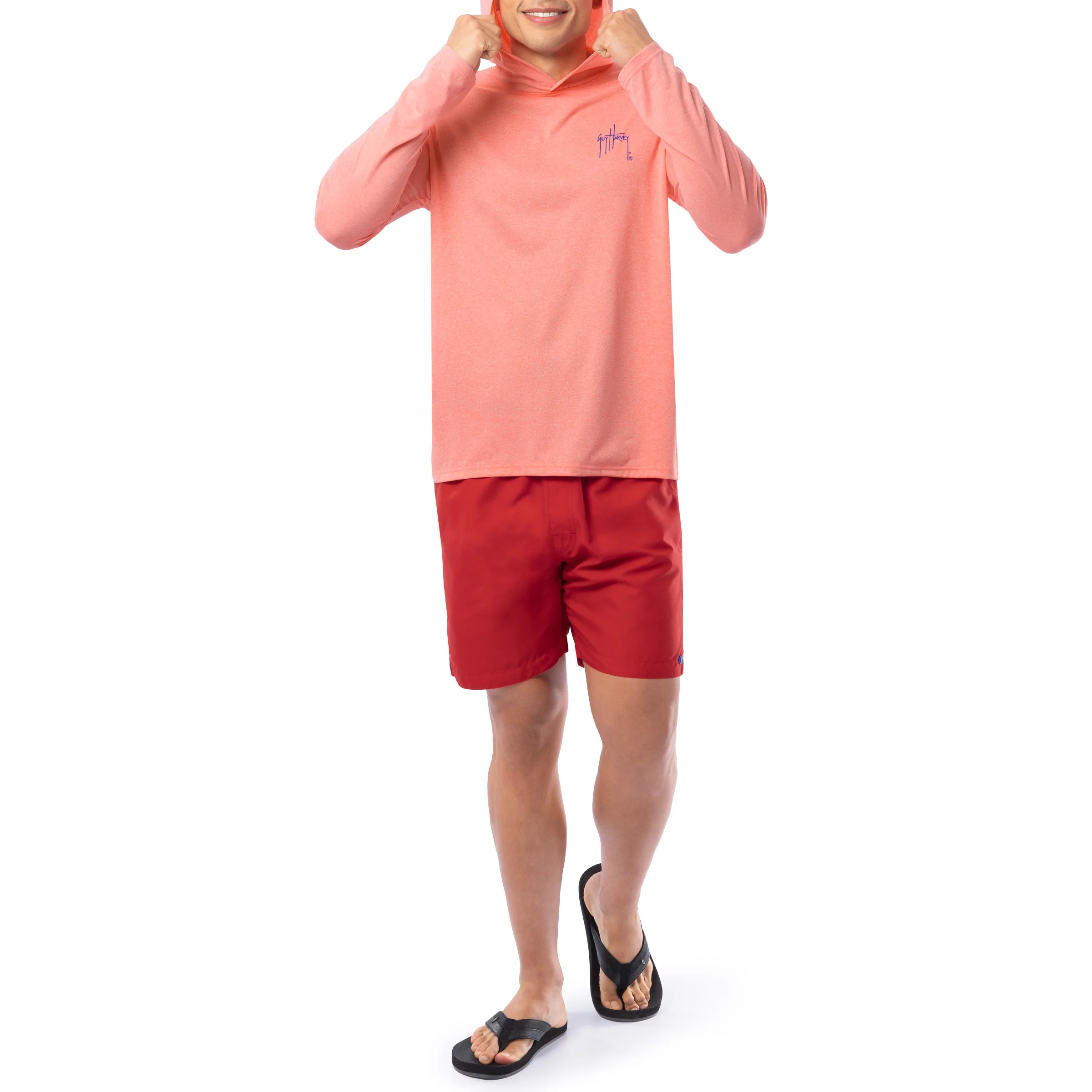 Men's Nautical Tuna Long Sleeve Performance Hoodie - Image 8