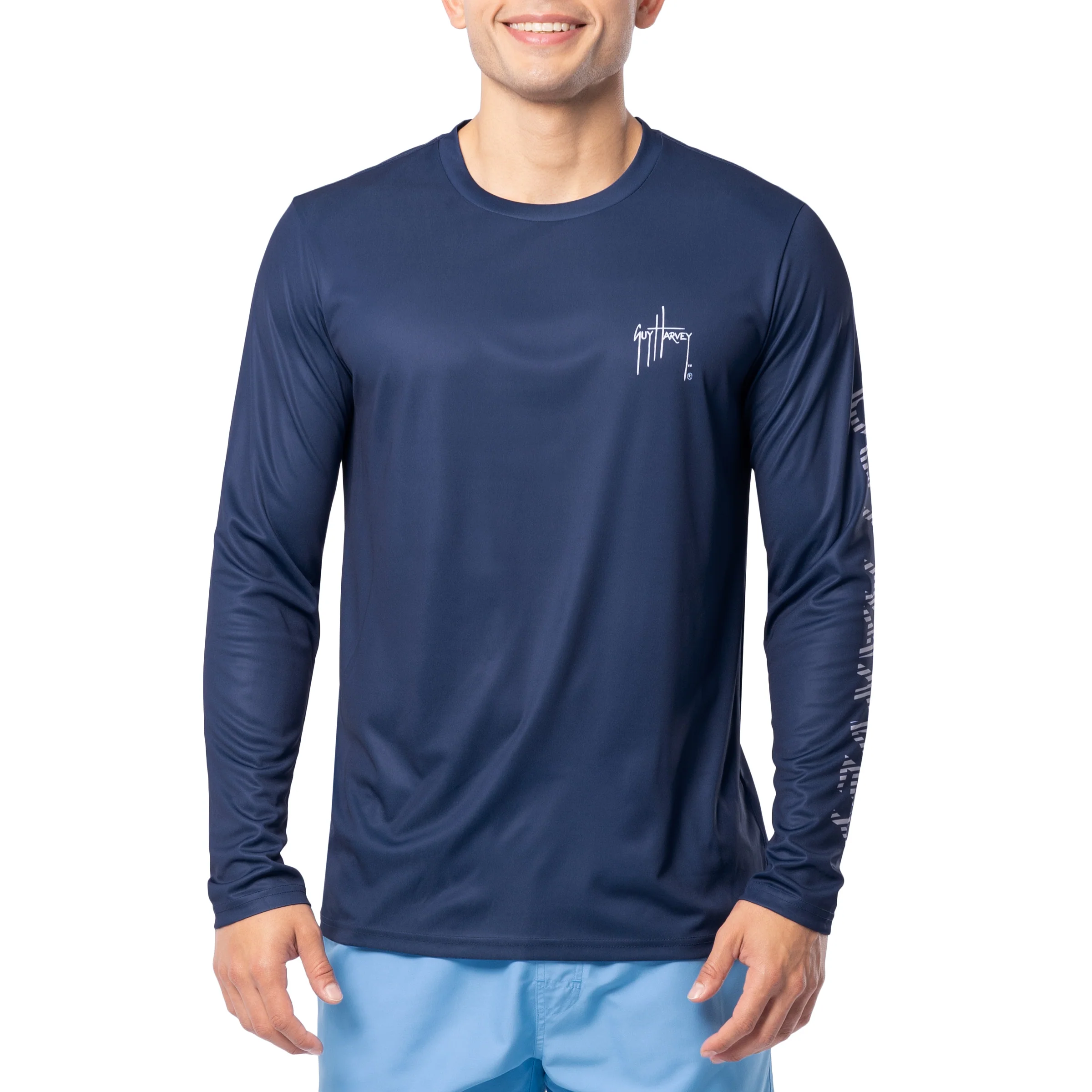 Performance Sun Protection Crew - Ocean Blue - Image 2