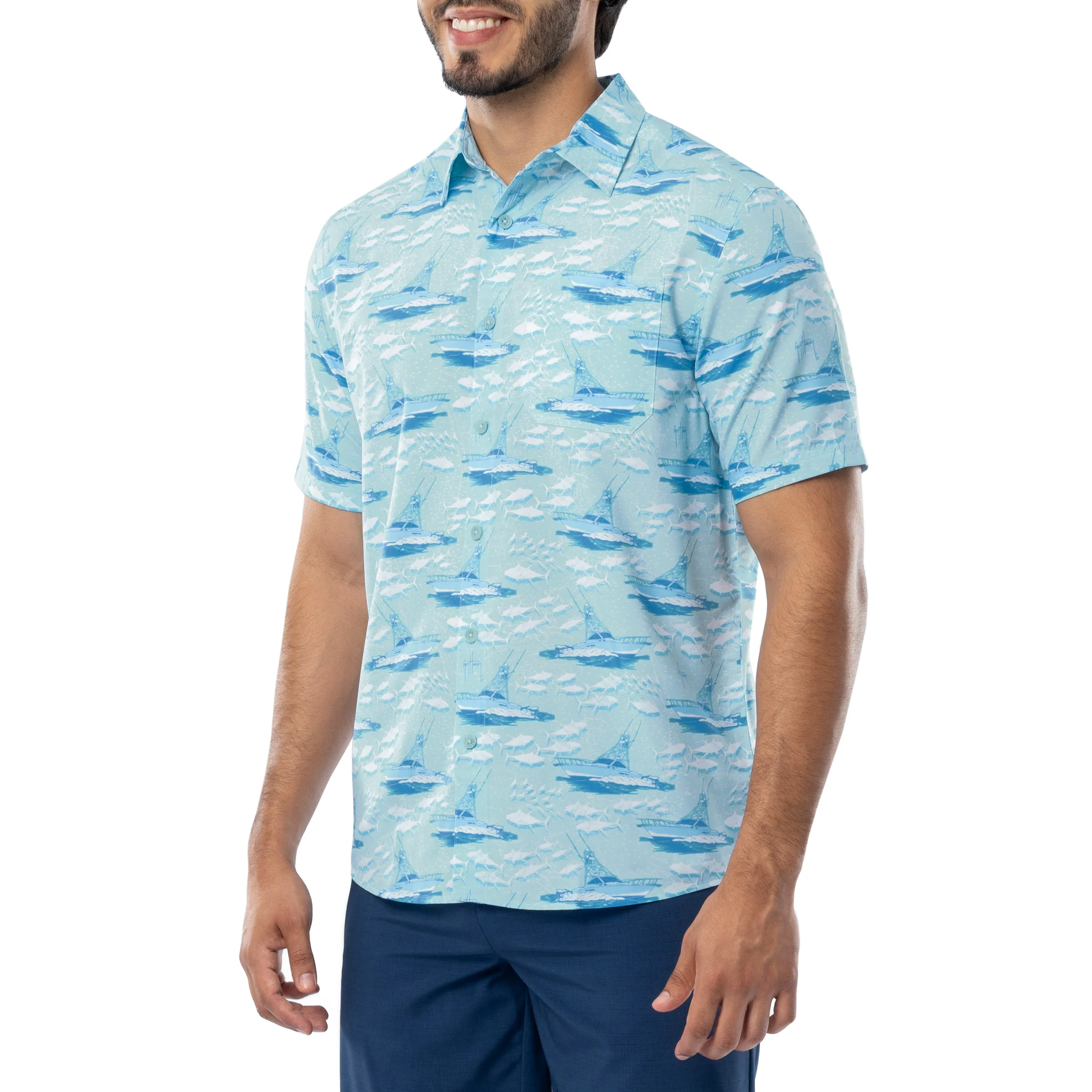 Men's Offshore Charter Performance Fishing Shirt - Image 4