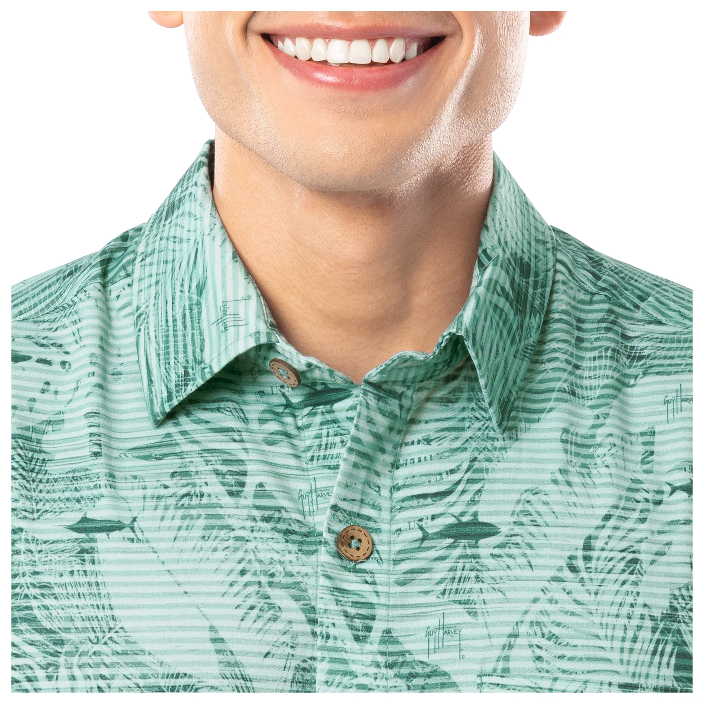 Men's Palm Coast Printed Resort Shirt - Image 4