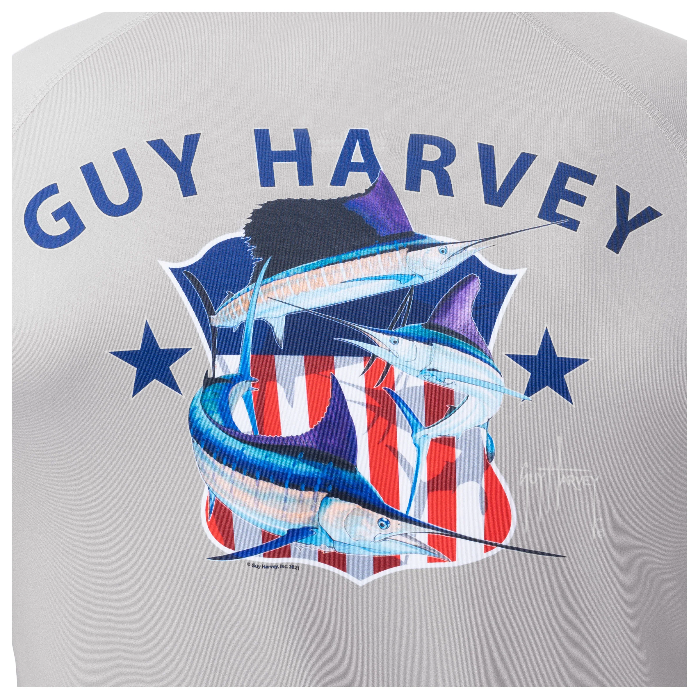 Men's Patriotic Billfish Long Sleeve Performance Shirt - Image 3
