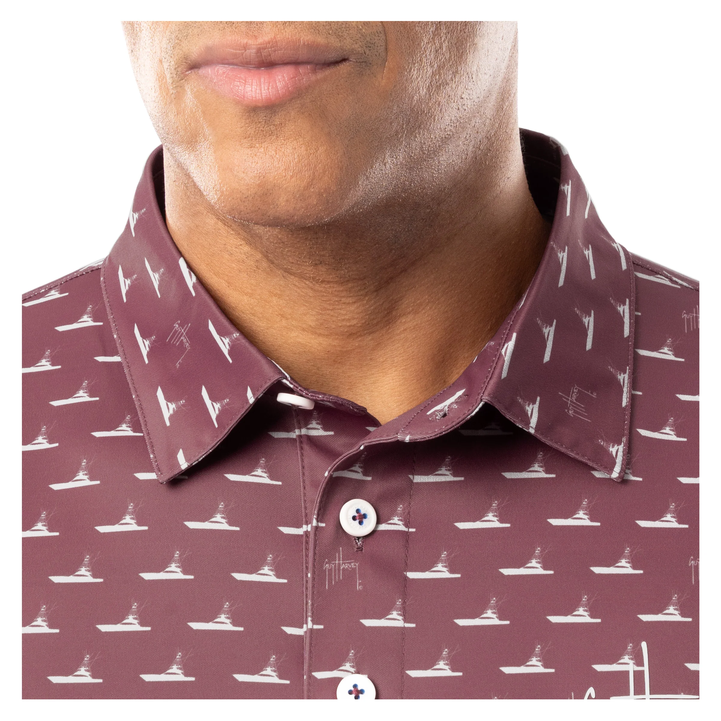 Marlin Tech Performance Polo - Red Fleet - Image 4