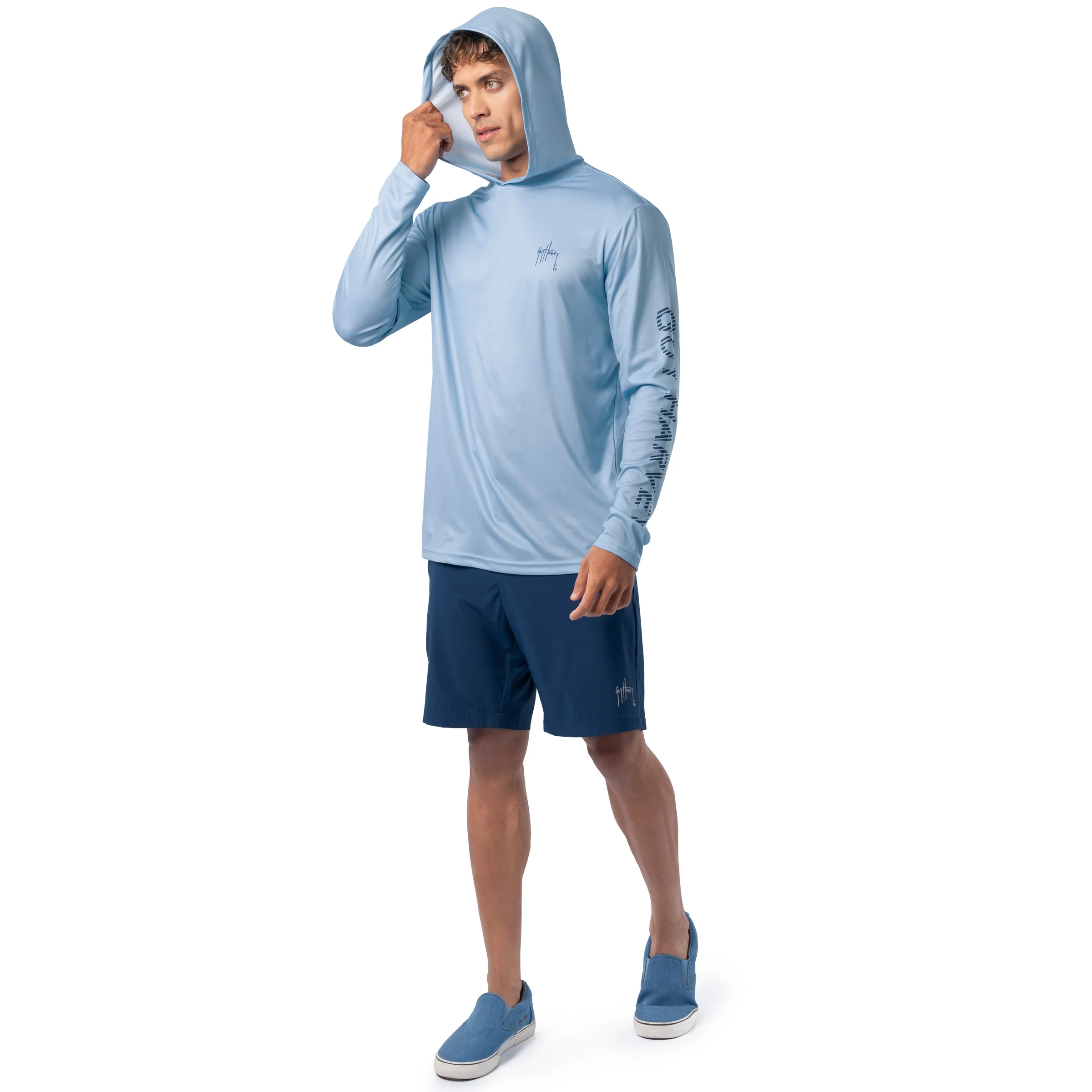 Performance Sun Protection Hoodie - Sail Stripes - Image 8