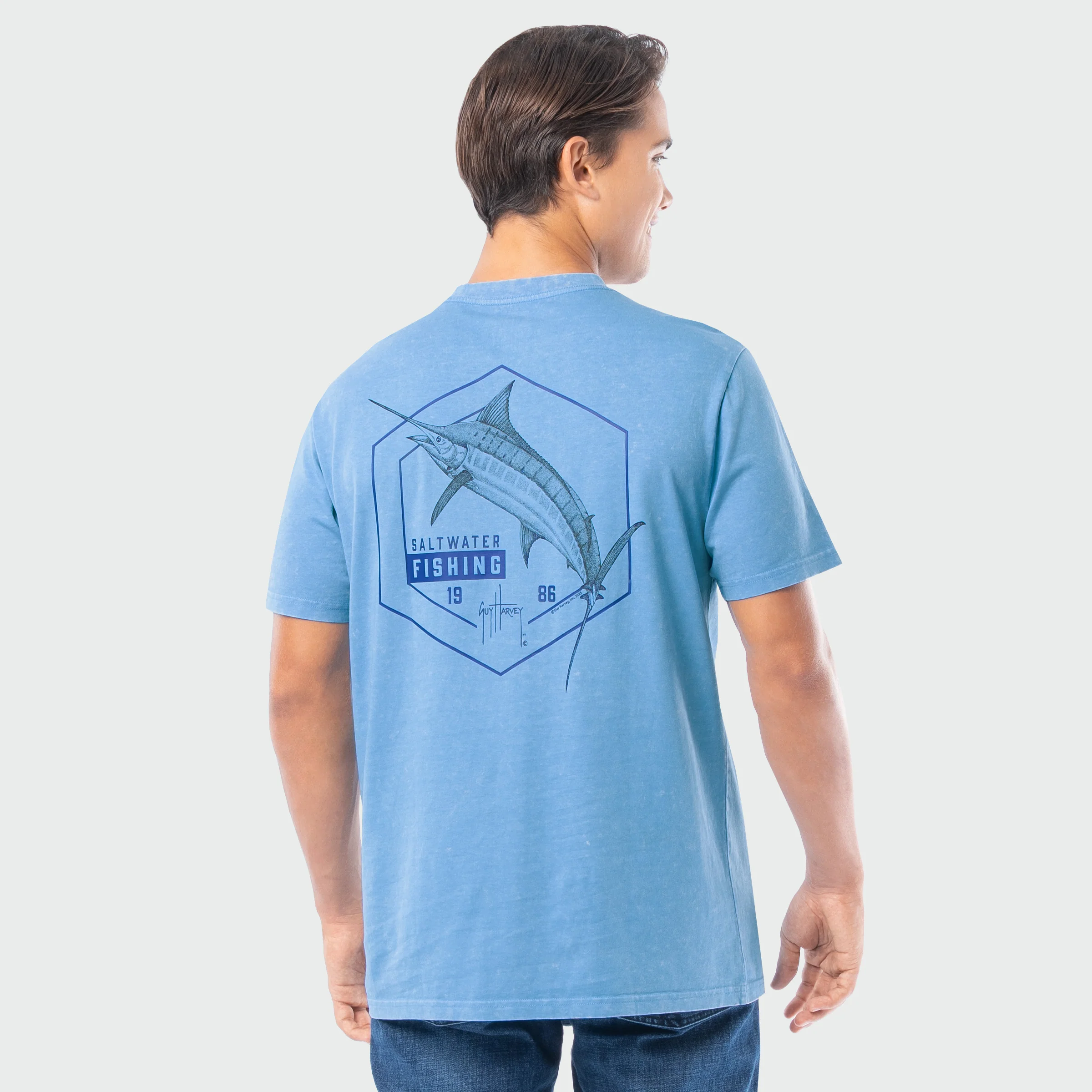 Coastal Wash Pocket Tee - Saltwater Fishing - Image 2