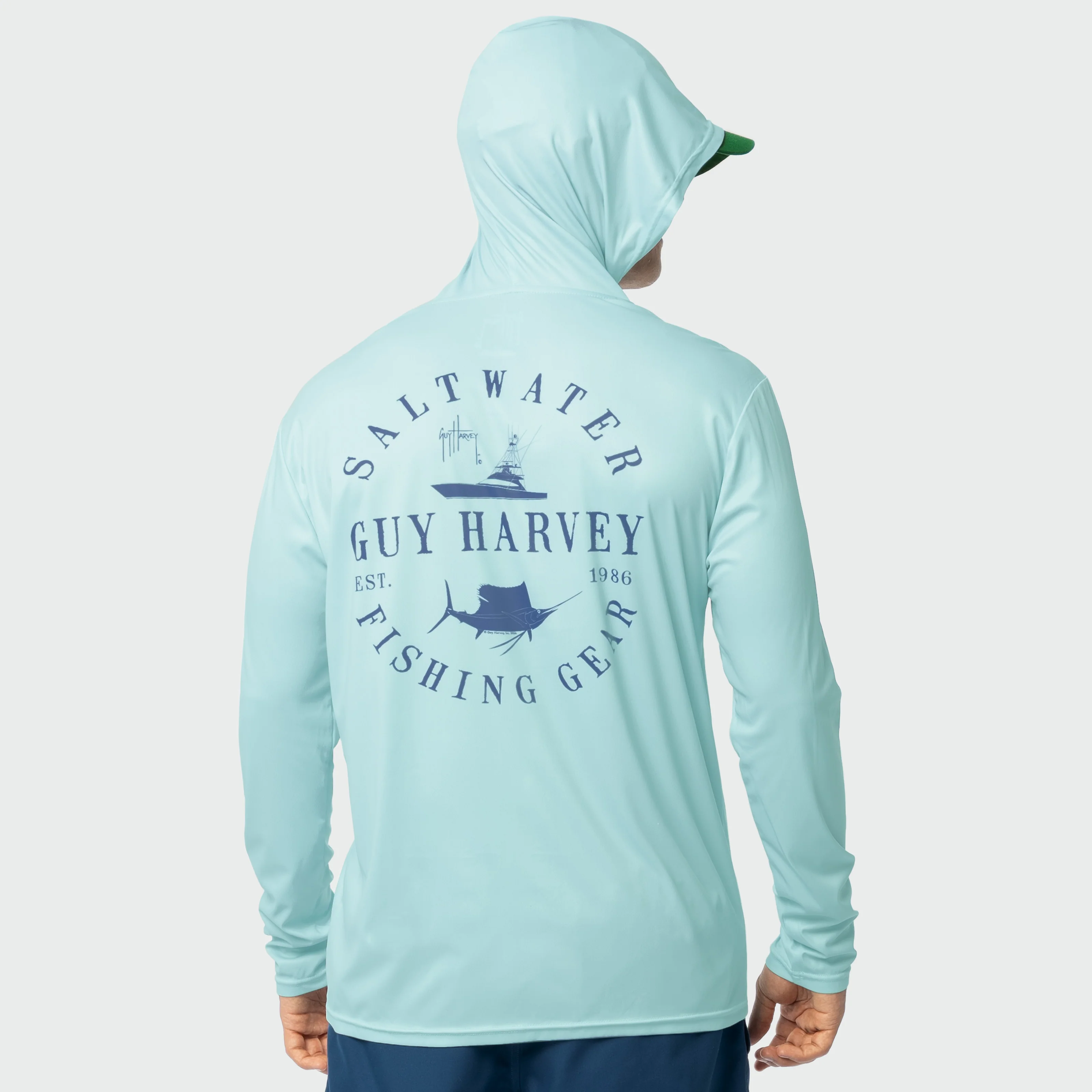 Eco Cast Sun Protection Hoodie - Saltwater Stamp