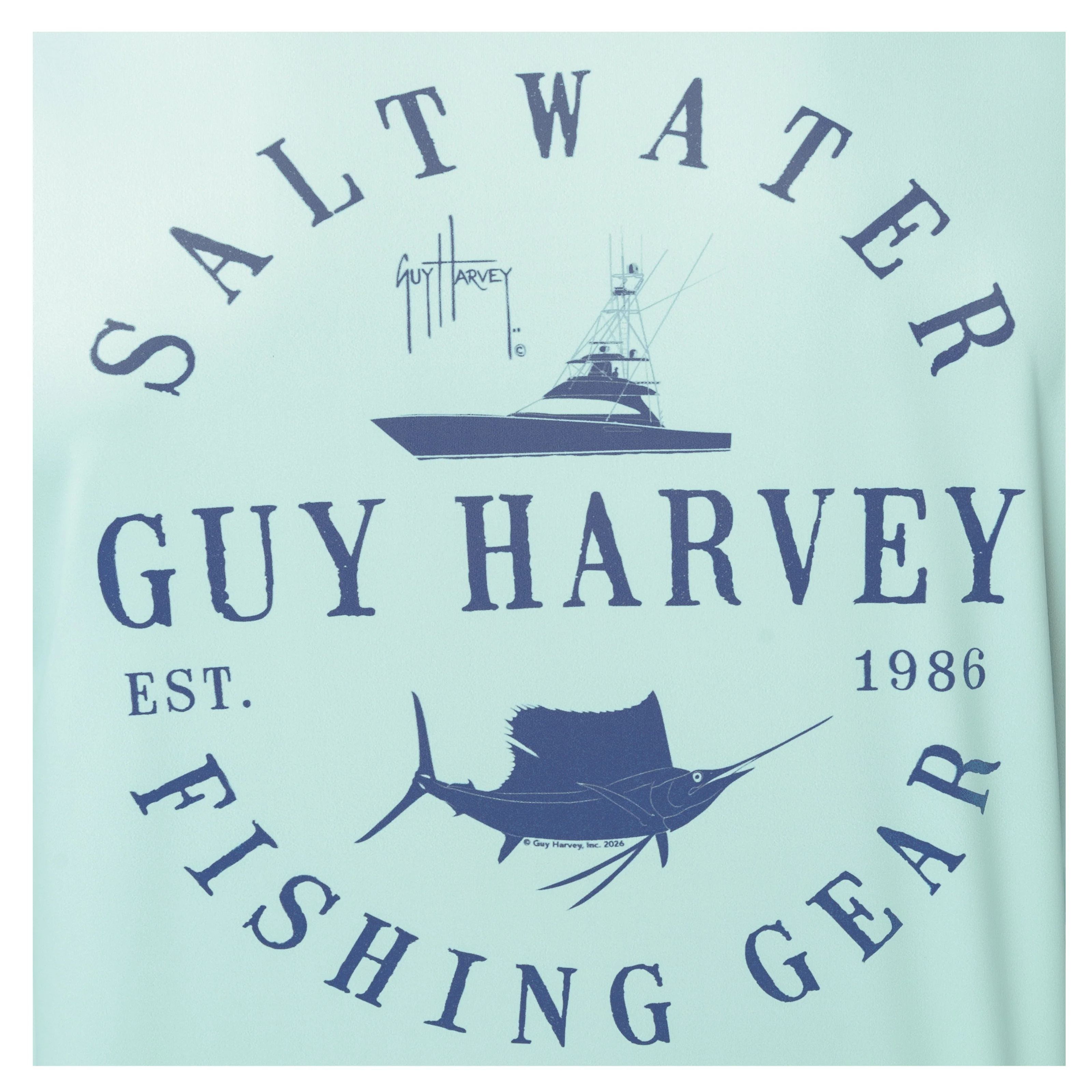 Eco Cast Sun Protection Hoodie - Saltwater Stamp - Image 5