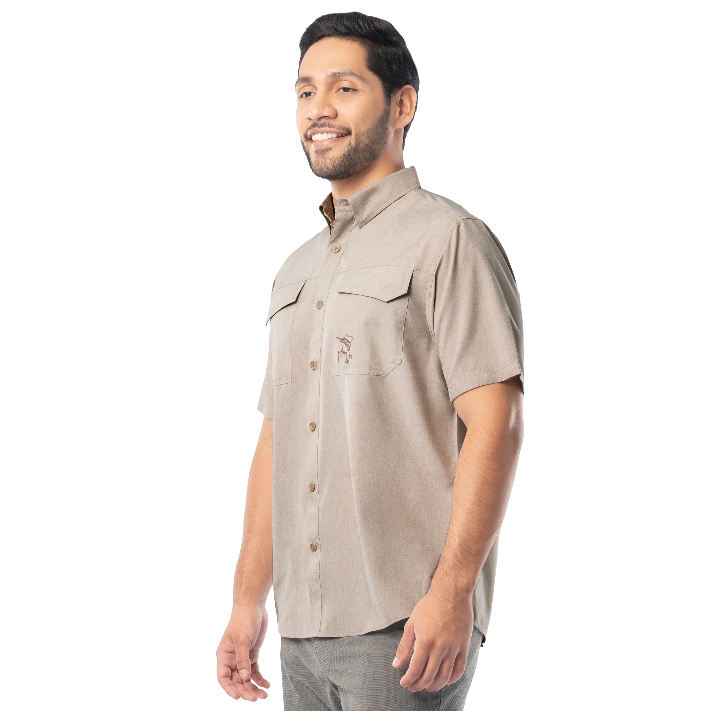 Harbor Heather Fishing Shirt - Image 3