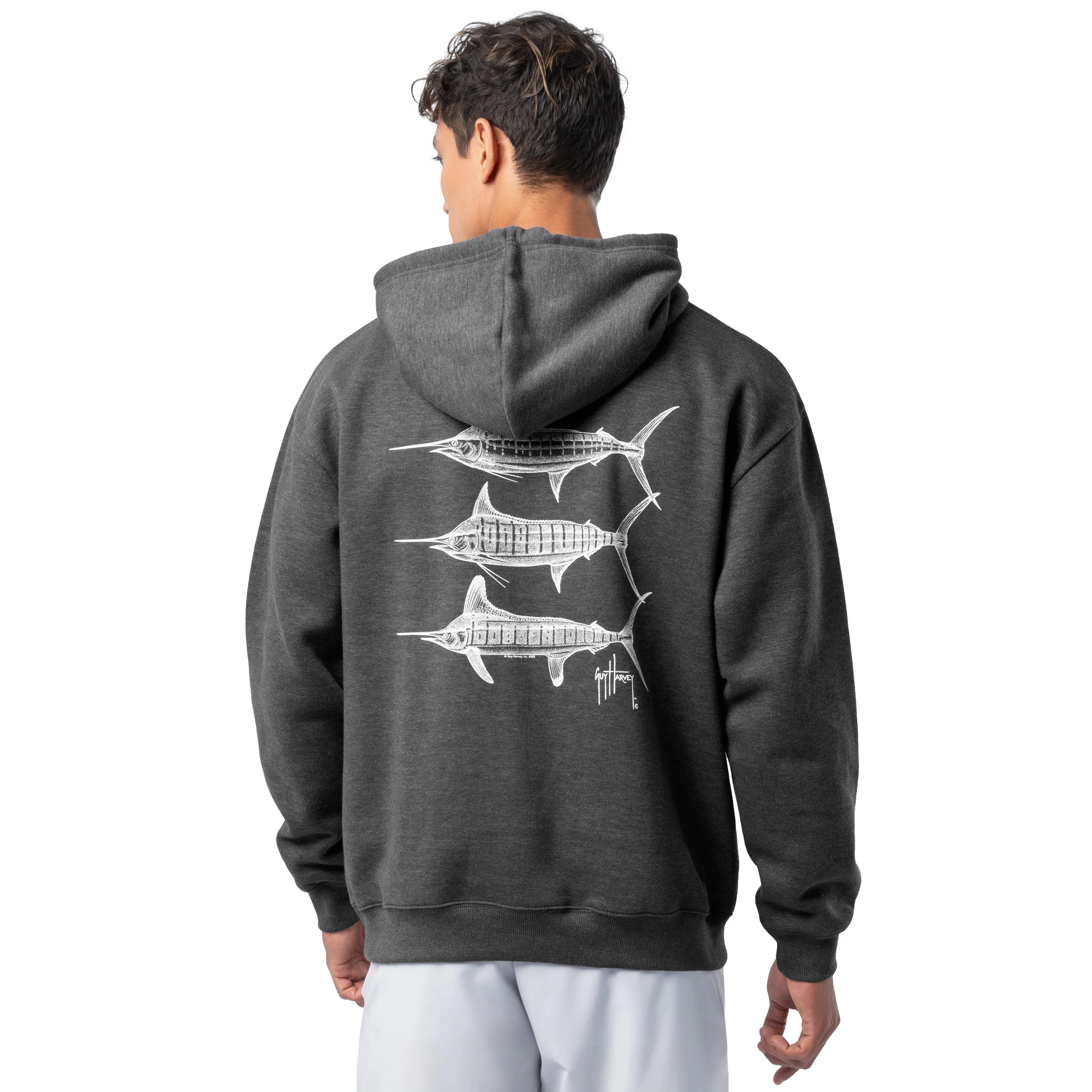 Tradewinds Fleece Hoodie - Stipple Bills Marlin - Image 4