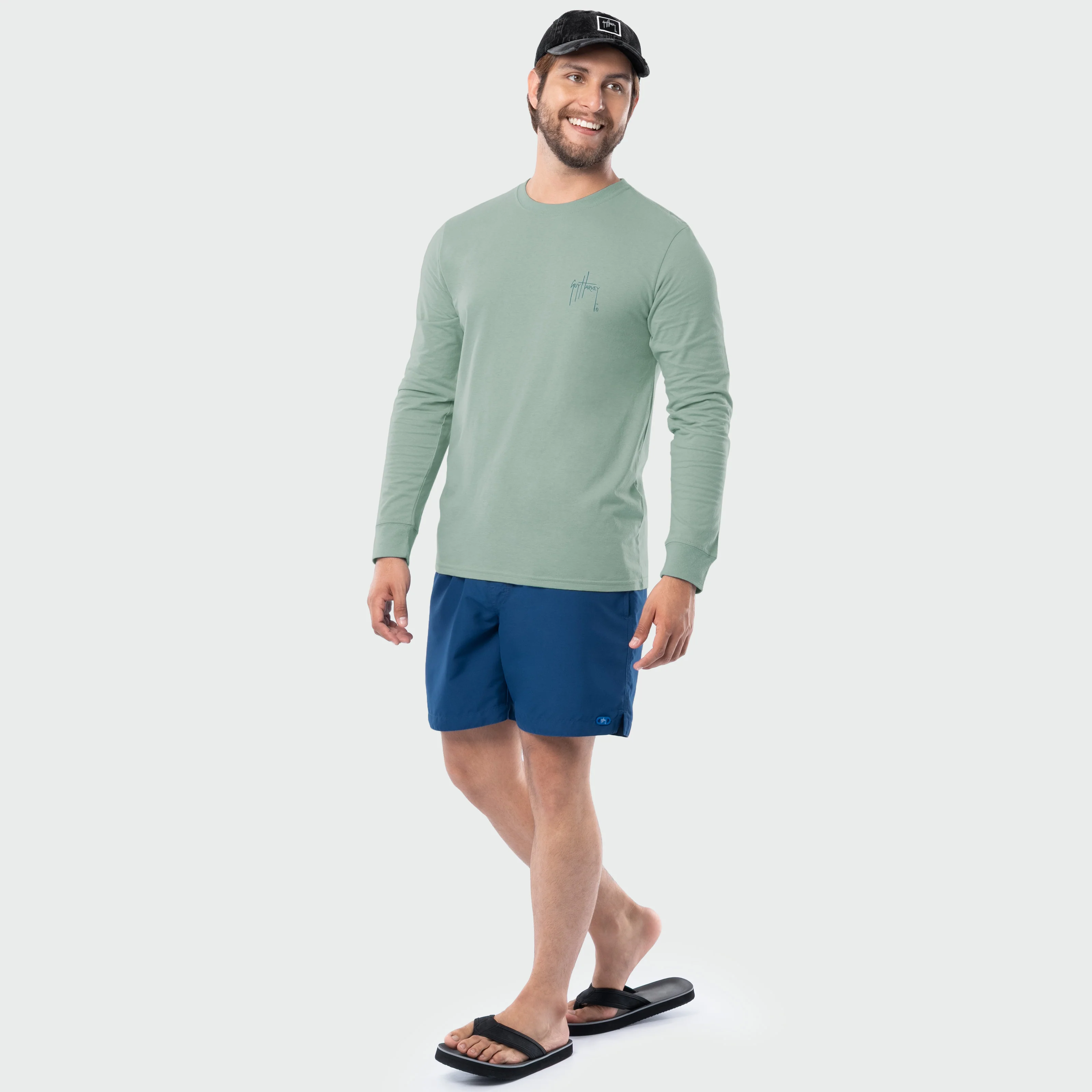 HarborLite Long Sleeve Tee - Brown Trout - Image 8